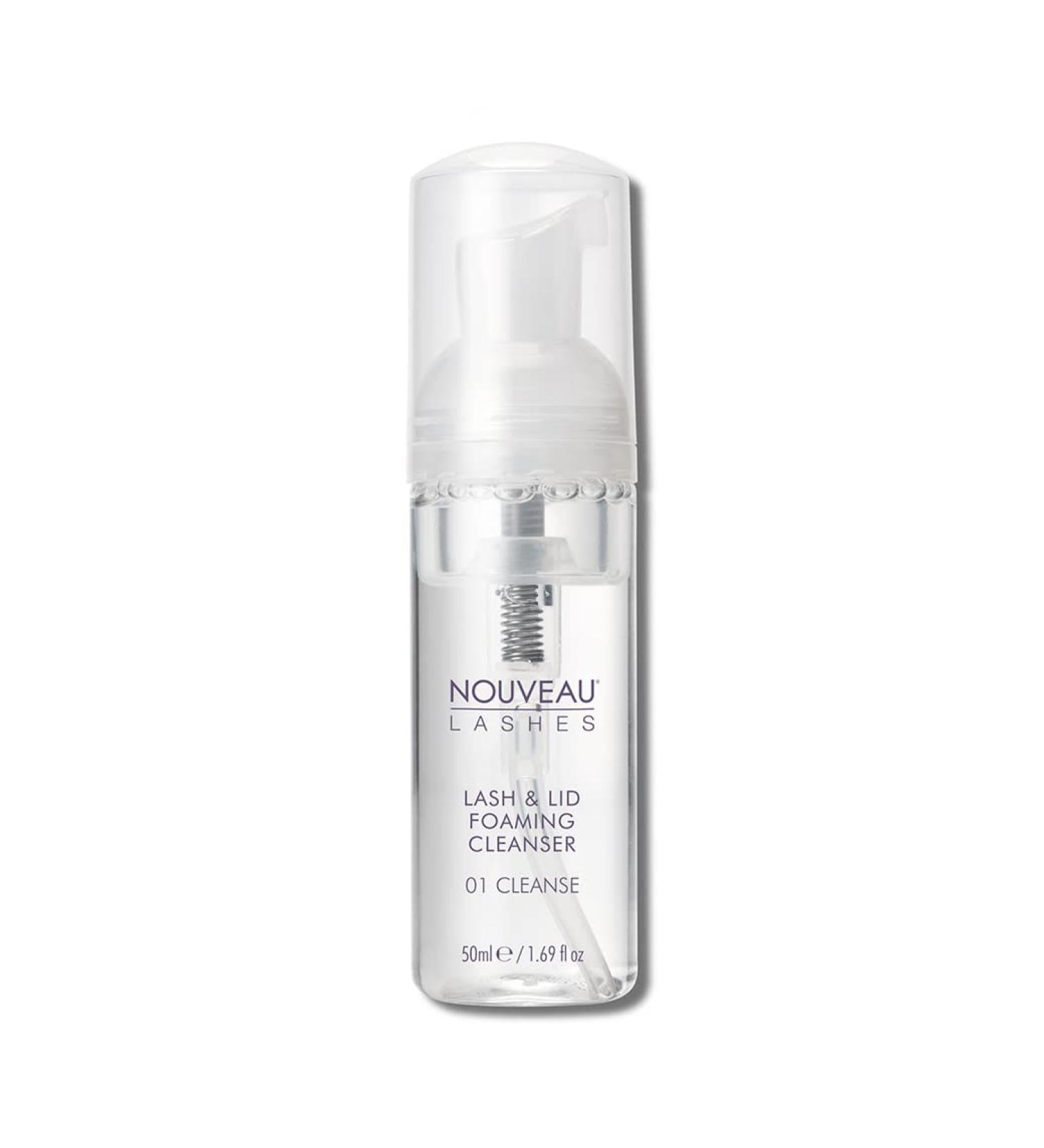 Nouveau Lashes Lash & Lid Gentle Foaming Cleanser Encourages Optimal Lash and Eyelid Hygiene Suitable for Use on Lash Extension Vegan 50 ml (Brush Not Included) - Buy Online on SooperMarket.com