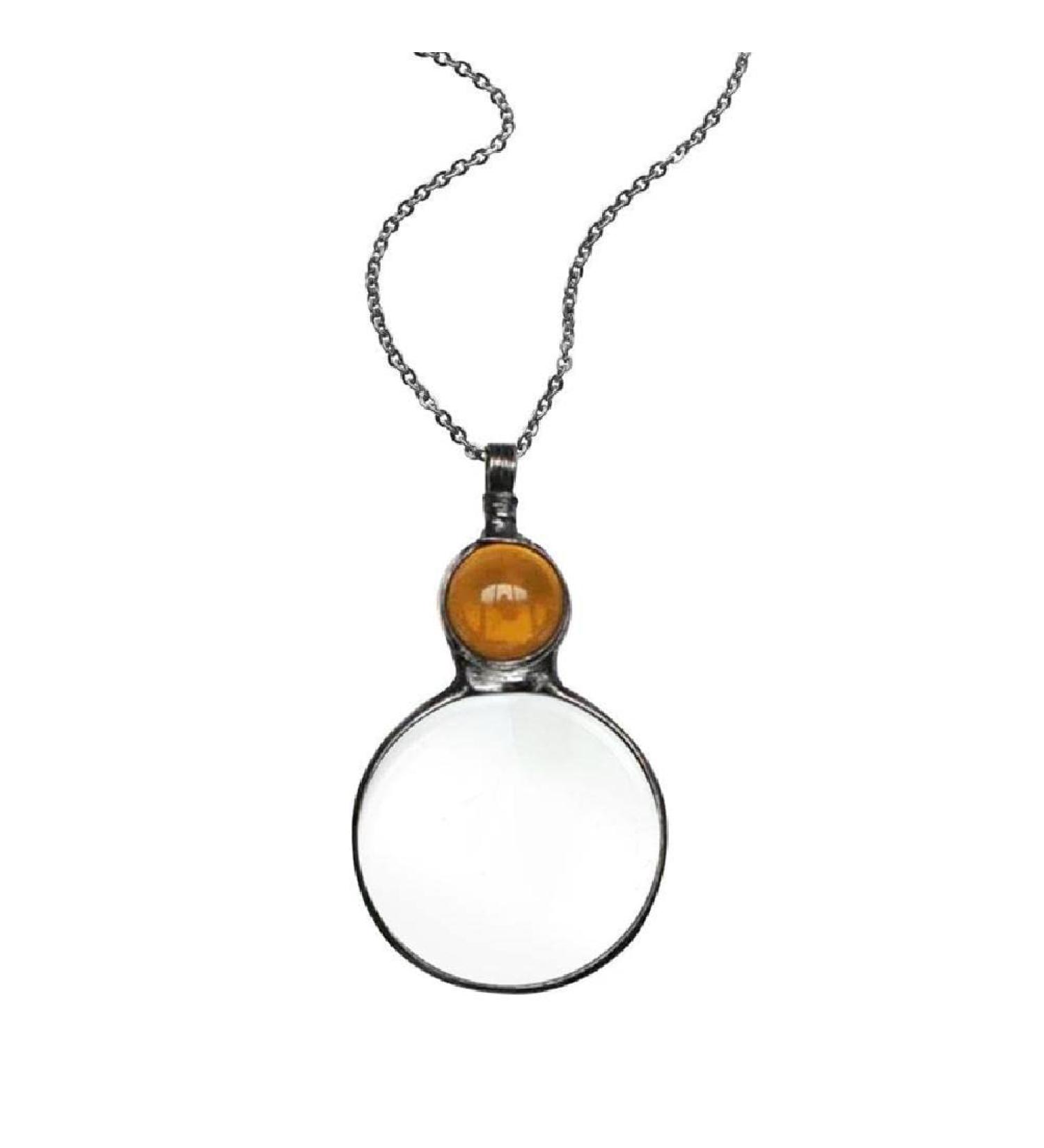 Loupe Pendant Necklace Gift - 2022 Magnifying Glass Necklace Vintage 10X Magnifying Reading Magnifier Decorative Gift Sweater Chains for Women - Buy Online on SooperMarket.com