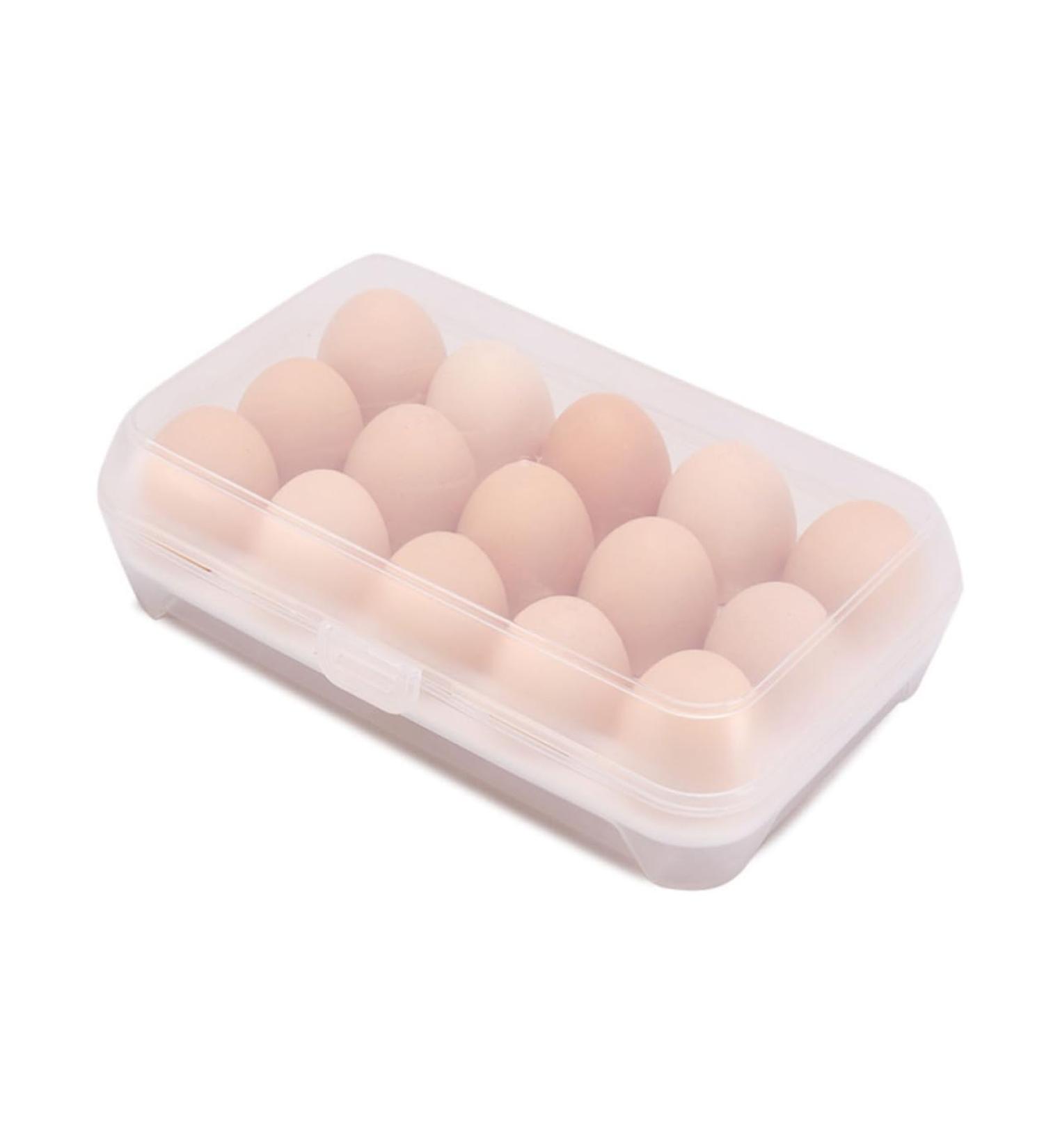 OSALADI 15 Eggs Egg Holder Tray Egg Holder Basket Egg Holder for Fridge Egg Storer Container Box Egg Tray White Medium - Buy Online on SooperMarket.com