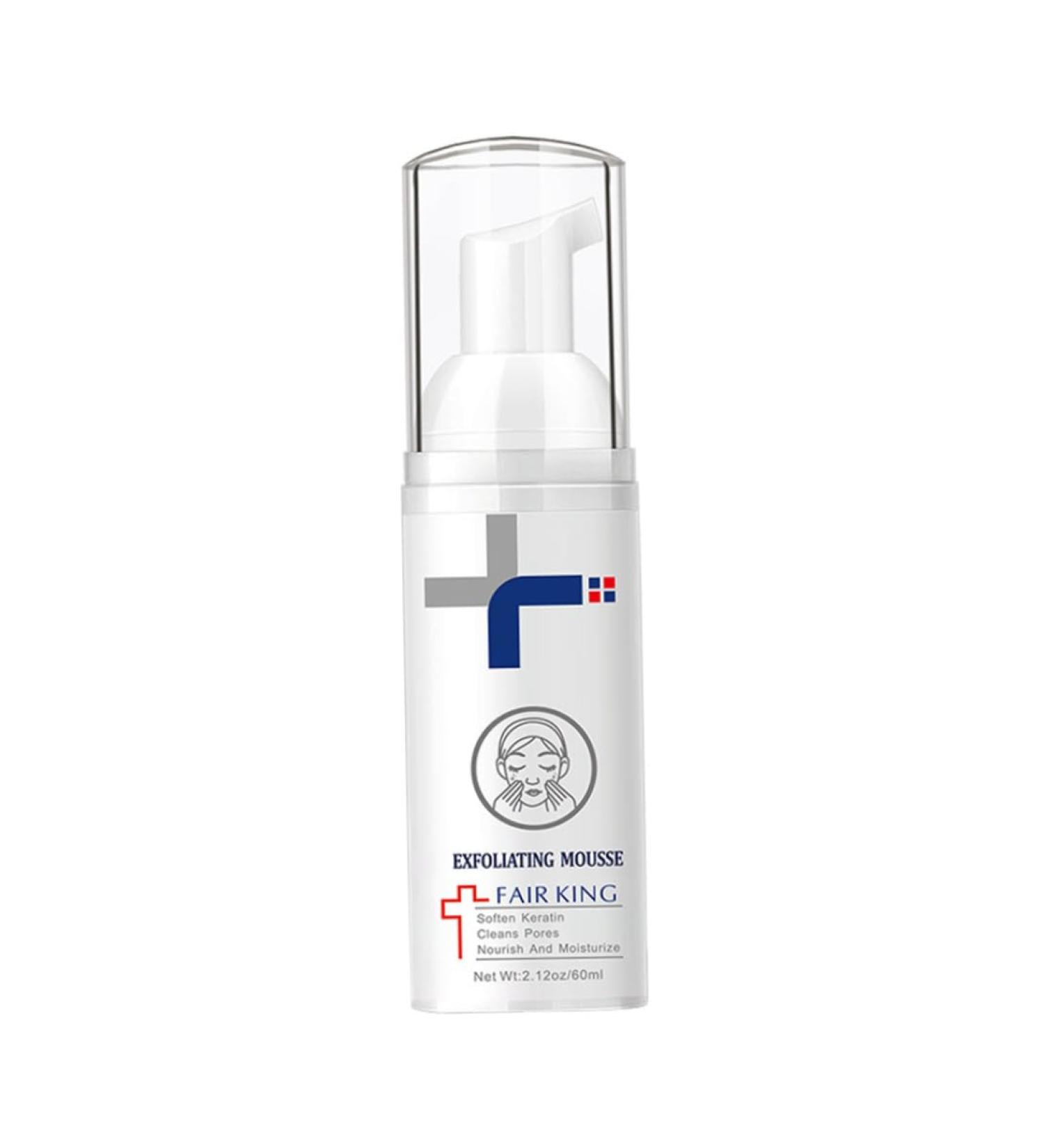 Facial Mousse Exfoliating Peeling Gel - Deep Clean & Moisturizing Face Scrub for All Skin Types - 60ML - Buy Online on SooperMarket.com