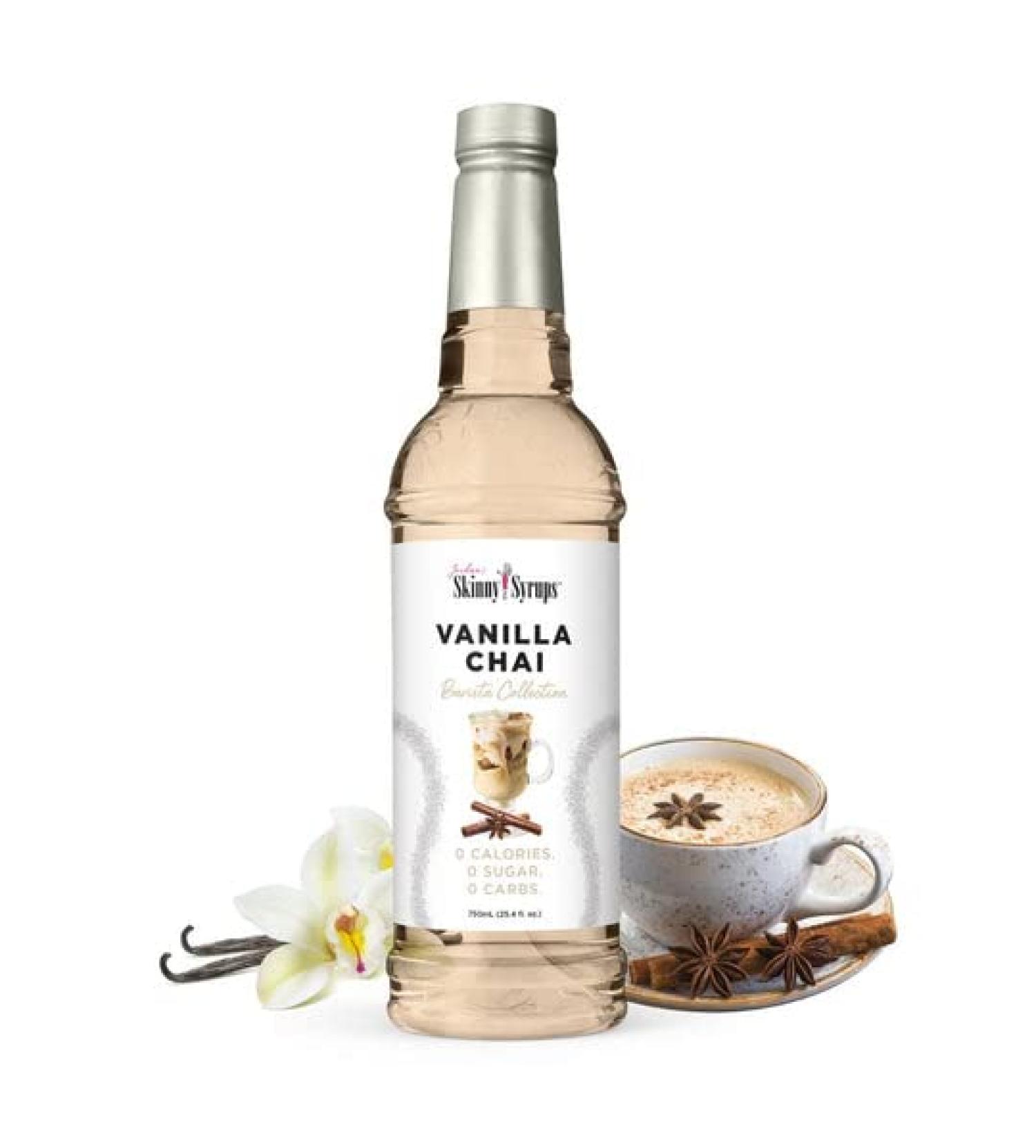 Jordan's Skinny Syrups Barista Collection Vanilla Chai Syrup 750ml | 0 Calories | 0 Sugar | 0 Carbs.