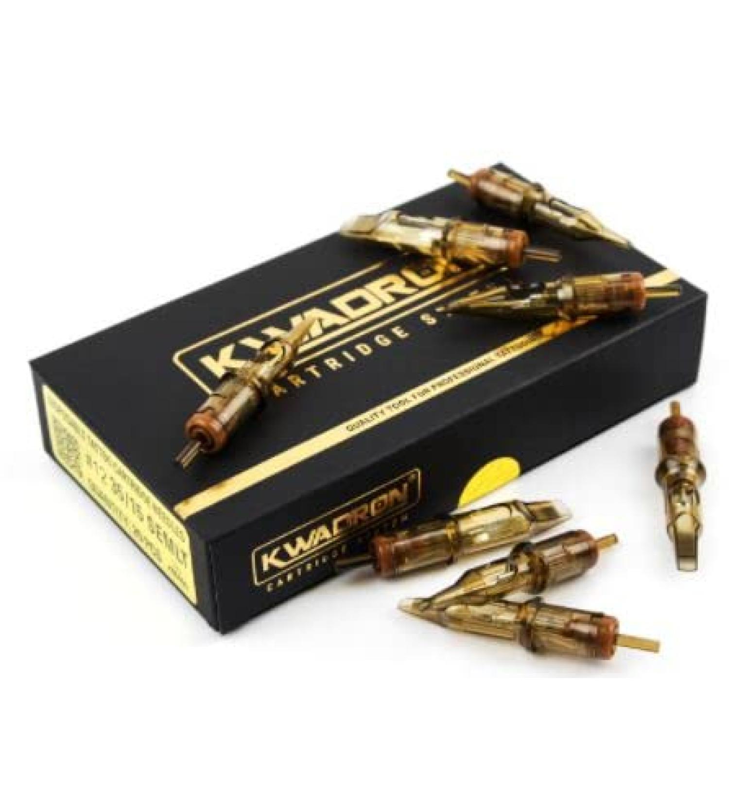 Kwadron Premium Tattoo Cartridge Needles Box of 20 (9RLLT 0.30) - High-Quality Tattoo Needles - Buy Online on SooperMarket.com