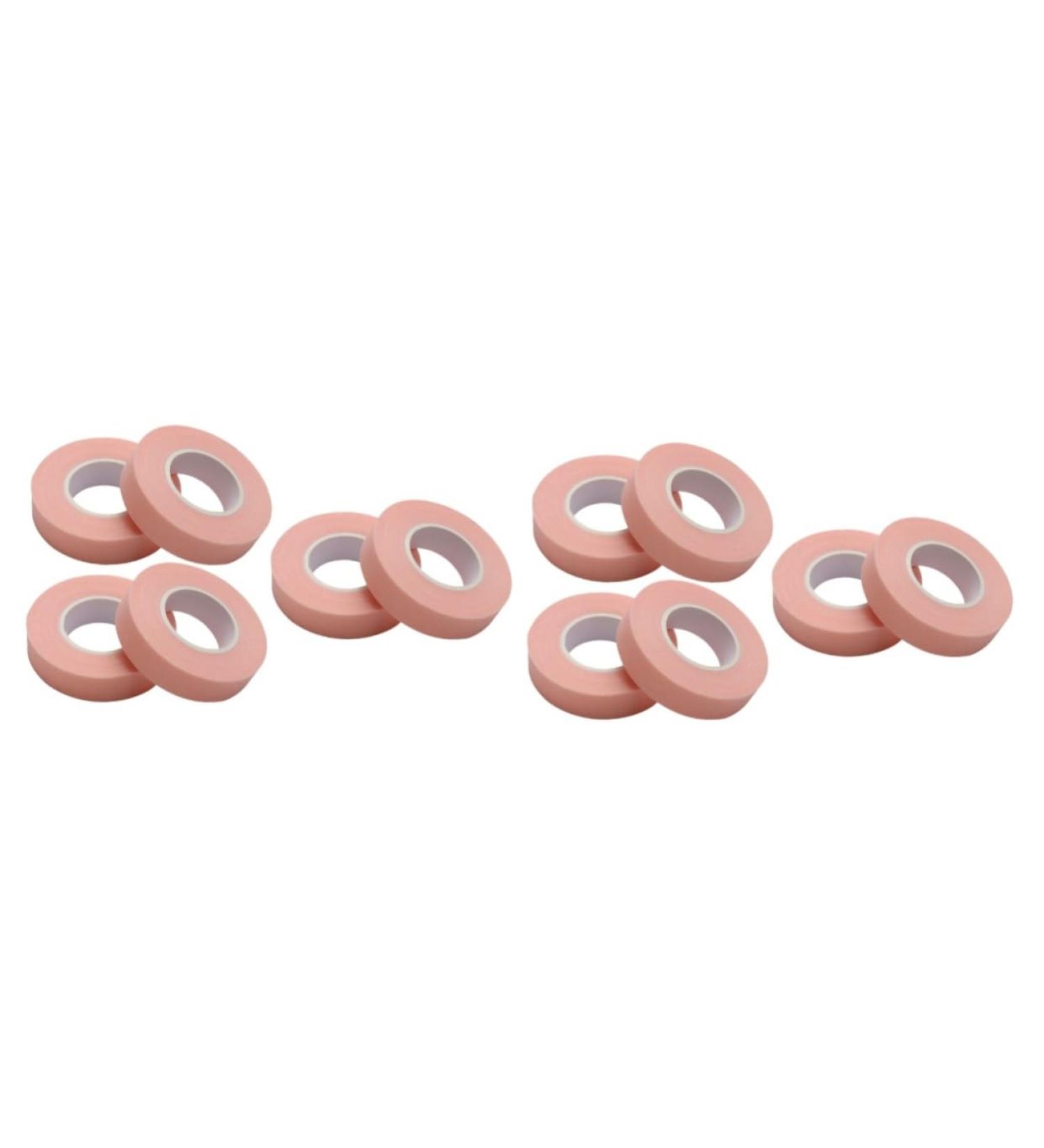 NOLITOY 12 Rolls Eyelash Tape - Breathable Non-Woven Adhesive for False Eyelashes & Extensions - 900x1.1cm - Pink Duct Tape Tool for Makeup - Buy Online on SooperMarket.com