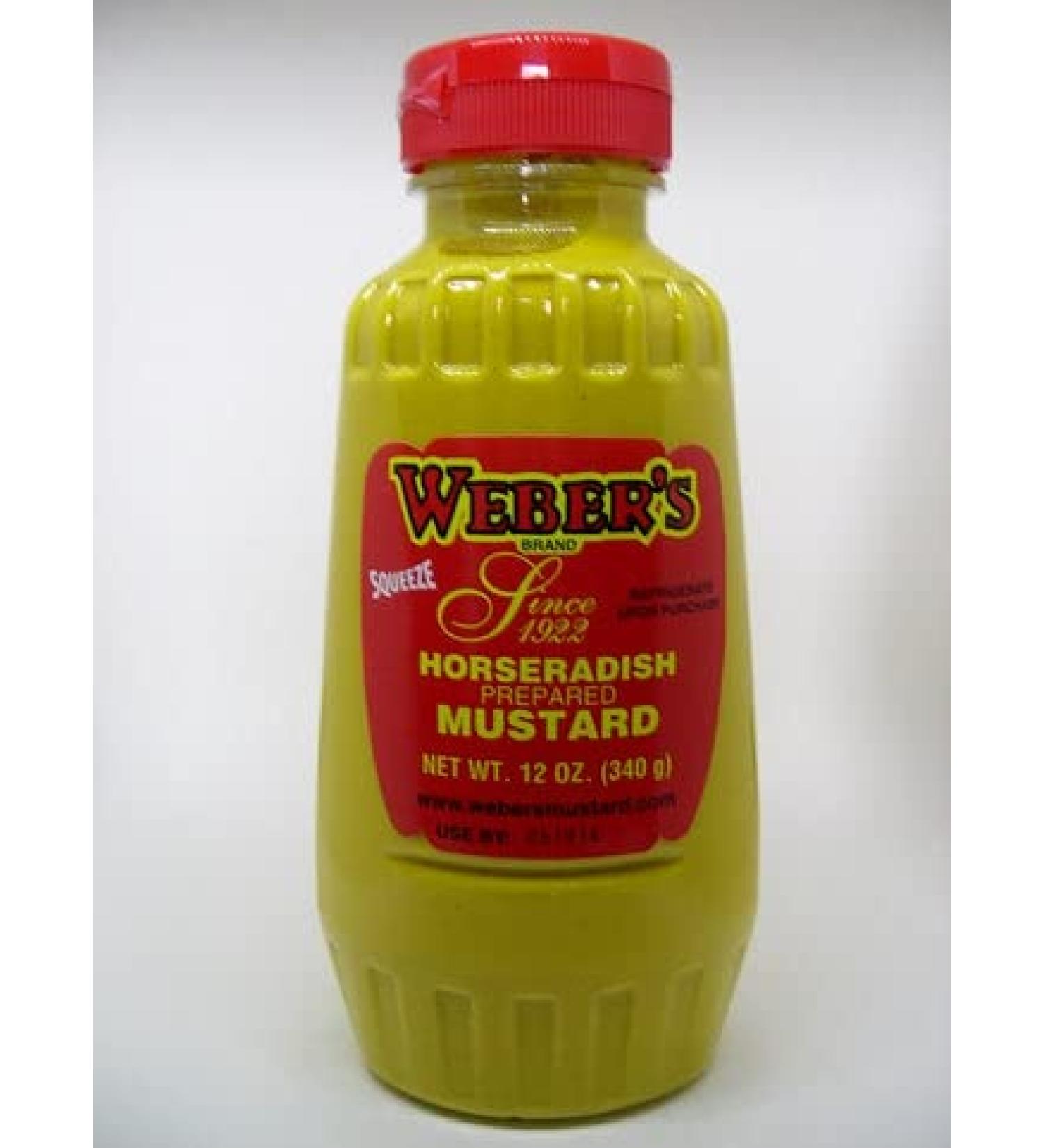 Buffalo's Own Weber's Brand Horseradish Mustard Squeeze Bottle 12oz. by Weber's