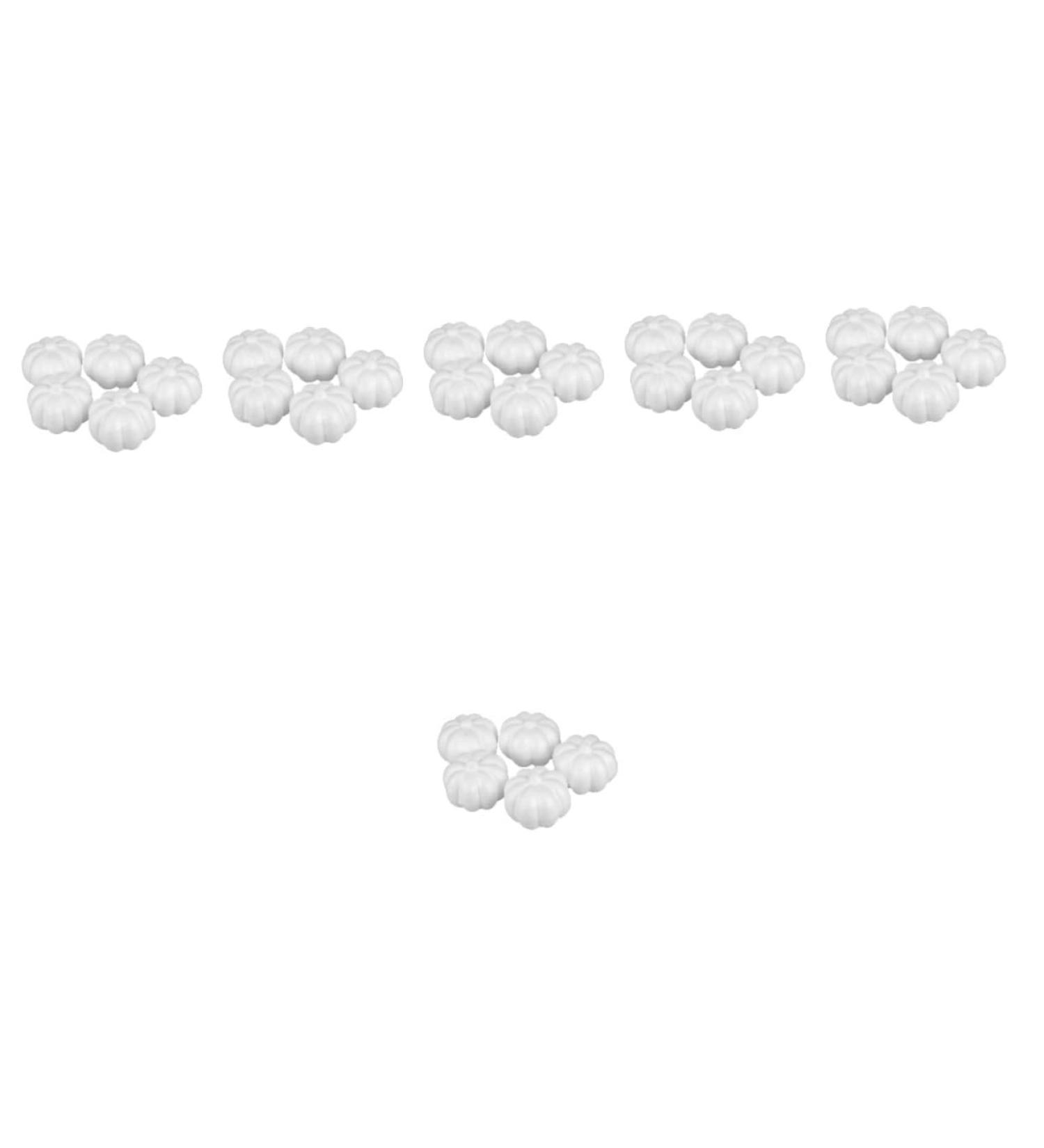 Warmhm 30 Pcs Pumpkin White Foam Ball Mini Whitex6pcs 8.8*8.5*5cmx6pcs - Buy Online on SooperMarket.com