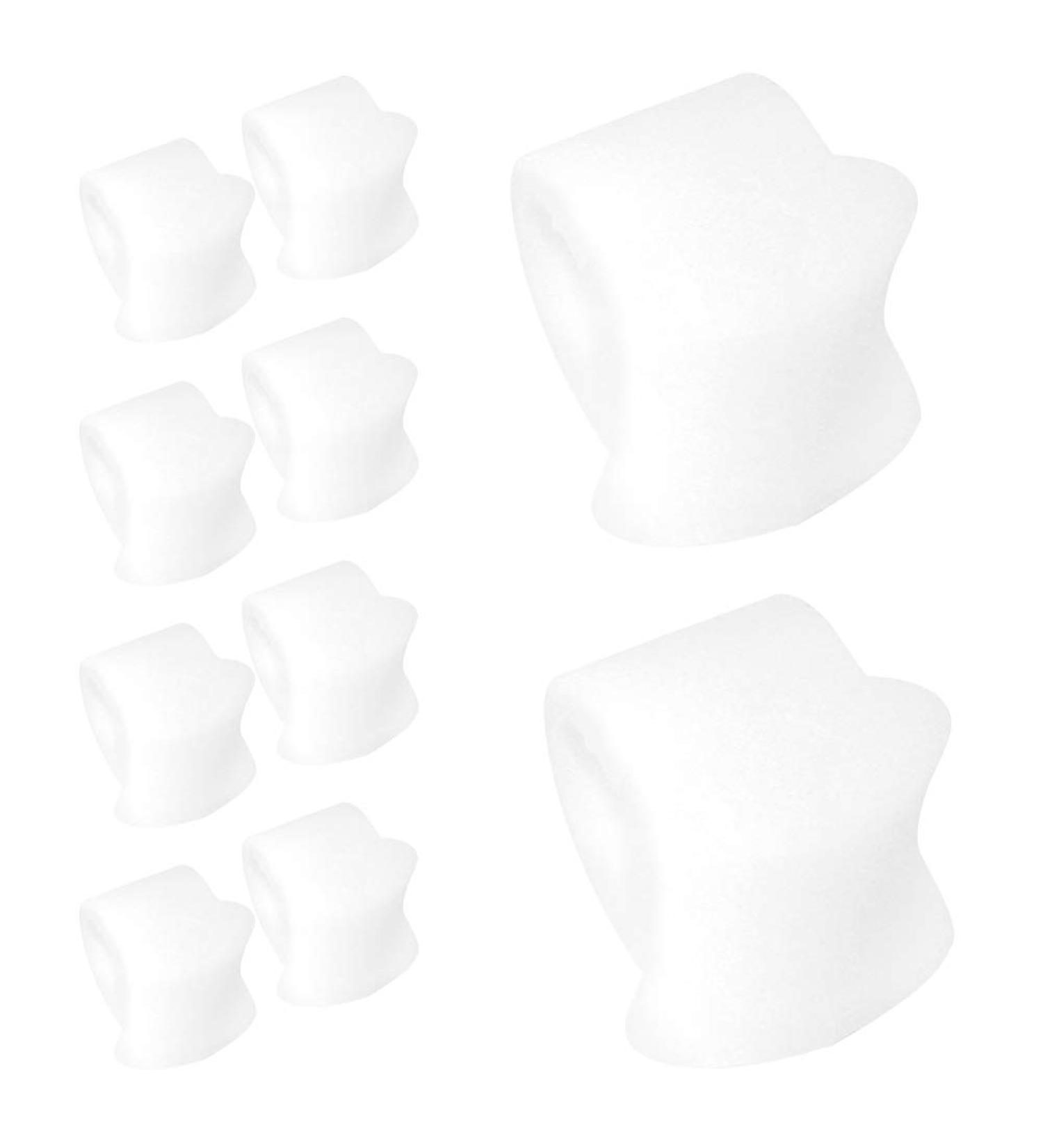 Curved Toe Separators Bunion Corrector - Pain Relief & Callus Reduction for Overlapping Toes - Washable - Buy Online on SooperMarket.com