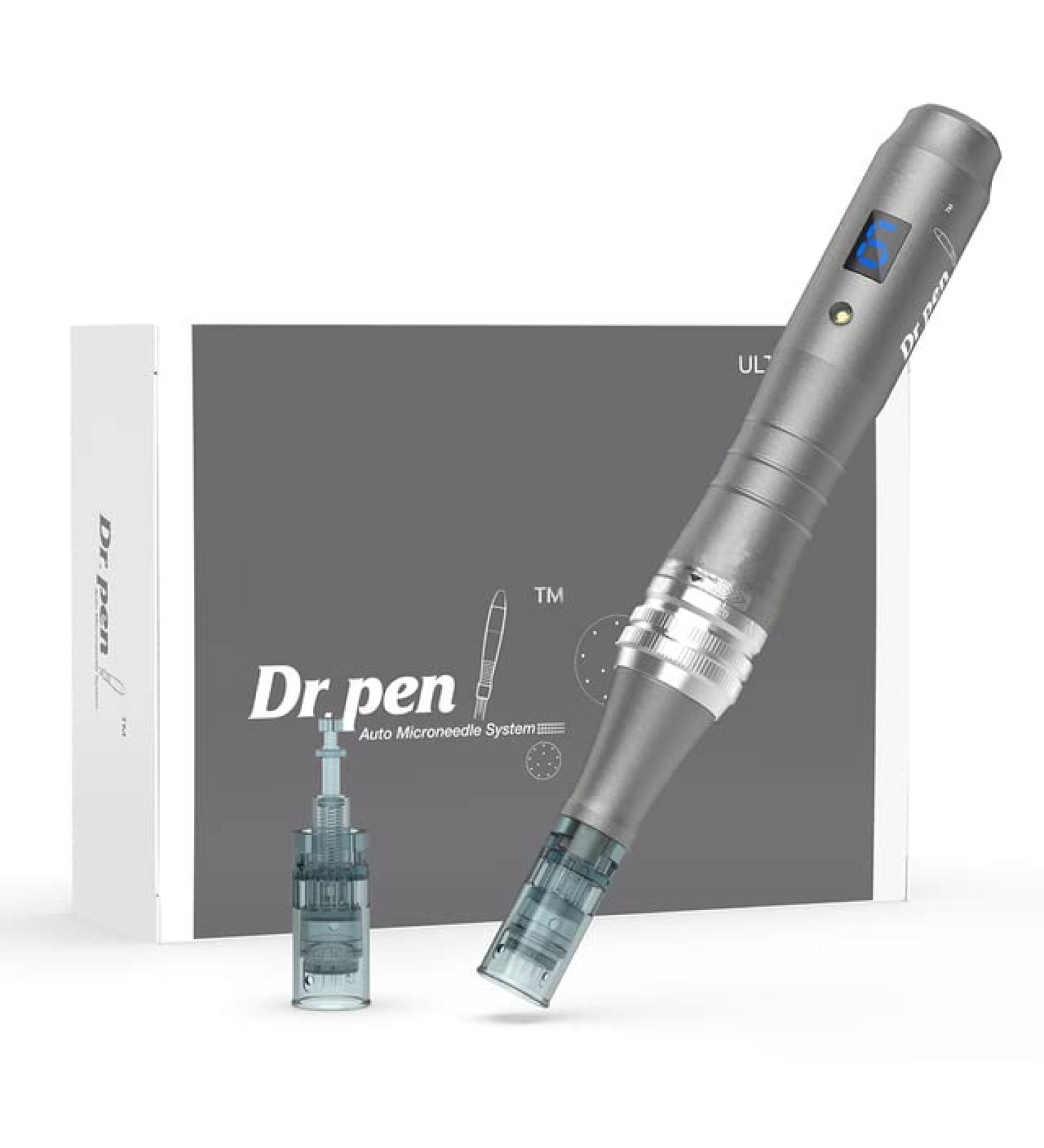 Dr Pen Ultima M8 - Professional Microneedling Derma Pen for Home Use | 2Pcs 16Pins Cartridge | Dermapen Micro Needling Kit - Buy Online on SooperMarket.com