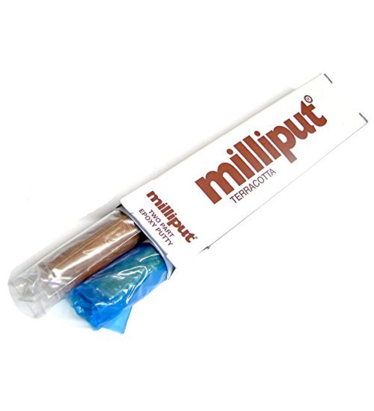 Milliput Epoxy Putty Pack of 3 (6 Sticks) Terracotta Cold Setting Modelling Restoring Sculpting
