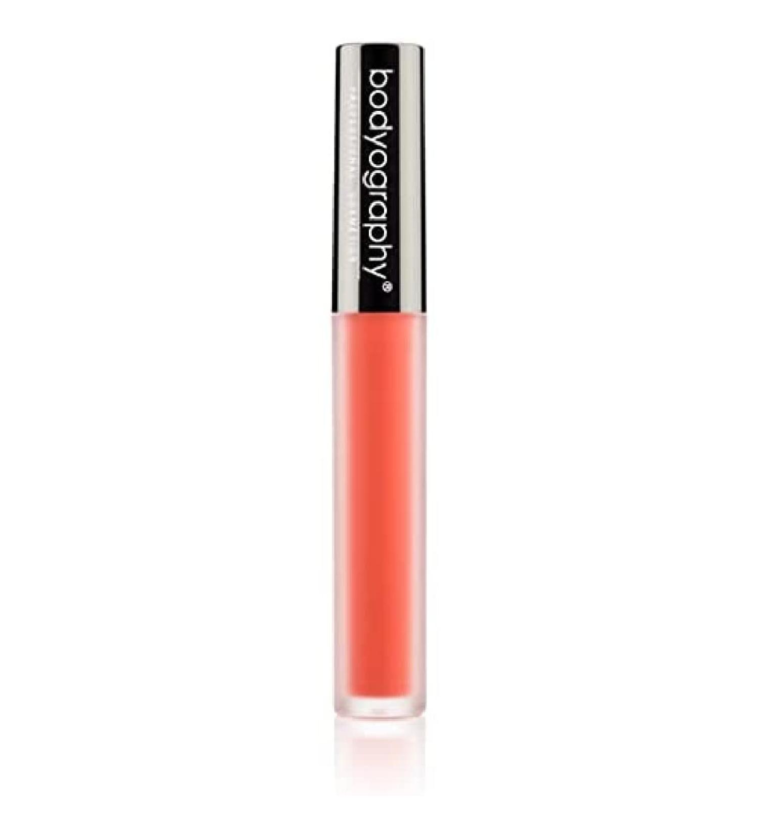 Bodyography Matte Lip Lava Liquid Lipstick (Crystal Moon): Gold-Pink Salon Makeup Long-Wearing Lipstick with Soft Opaque Finish | Vegan  Gluten-Free  Cruelty-Free  Paraben-Free Crystal Moon (Metallic Gold-Pink)
