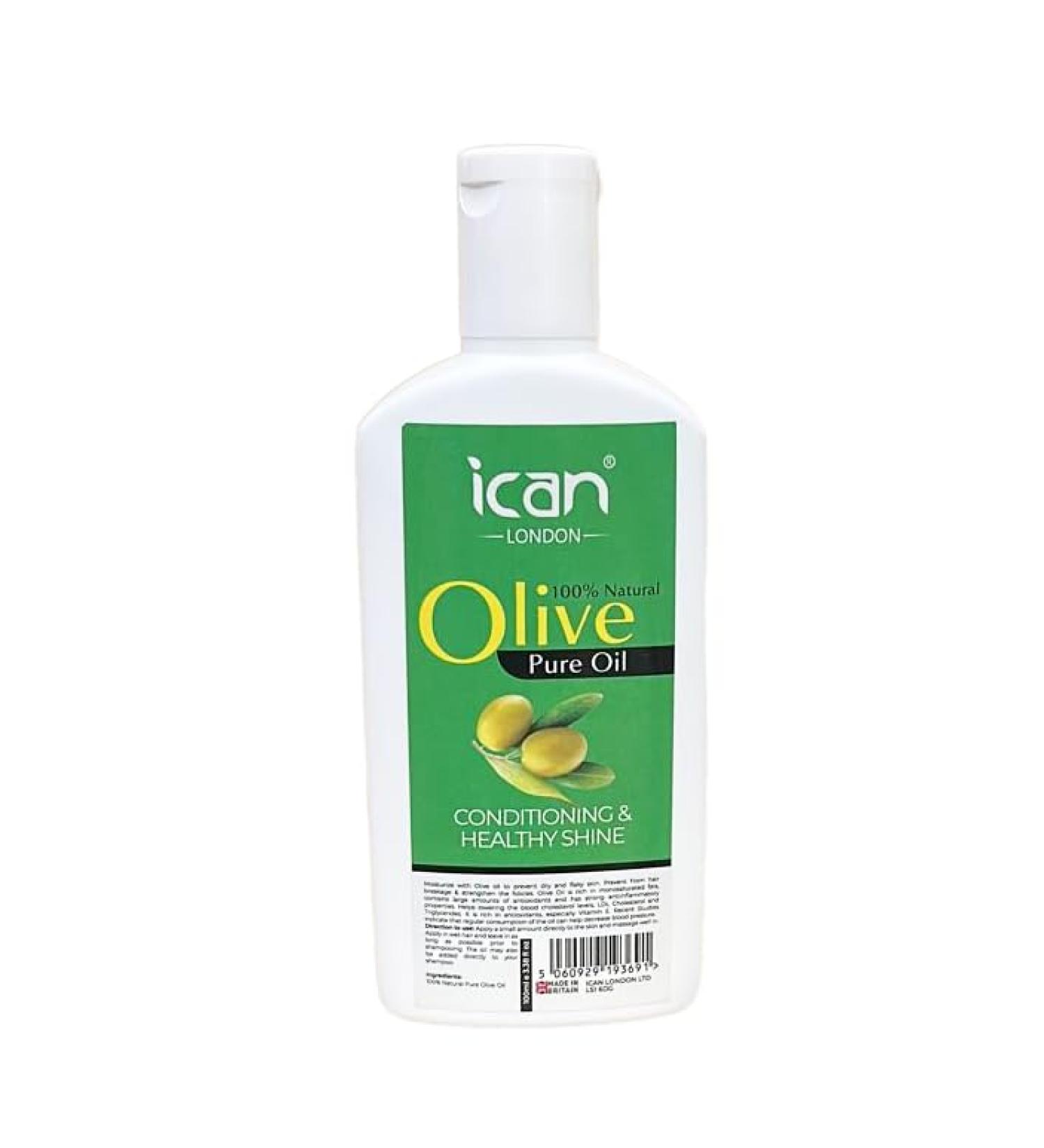 ican London Natural Olive Oil For Hair & skin 100ml - Buy Online on SooperMarket.com