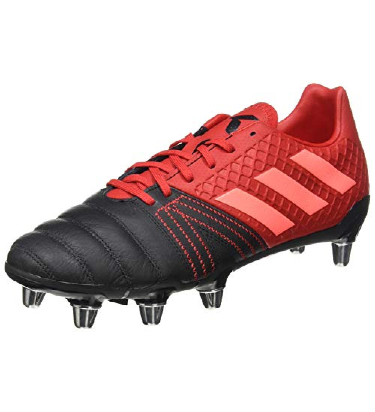 adidas Men's Kakari Elite (sg) Rugby Shoe - Core Black/Signal Coral/Scarlet - Size 12.5 UK - Buy Online on SooperMarket.com