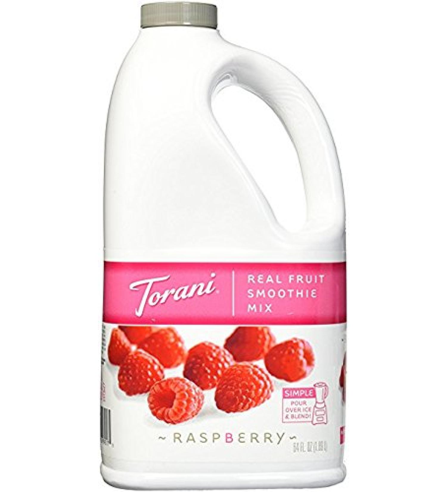 Torani Raspberry Real Fruit Smoothie Mix 64oz - Delicious and Refreshing - Buy Online on SooperMarket.com