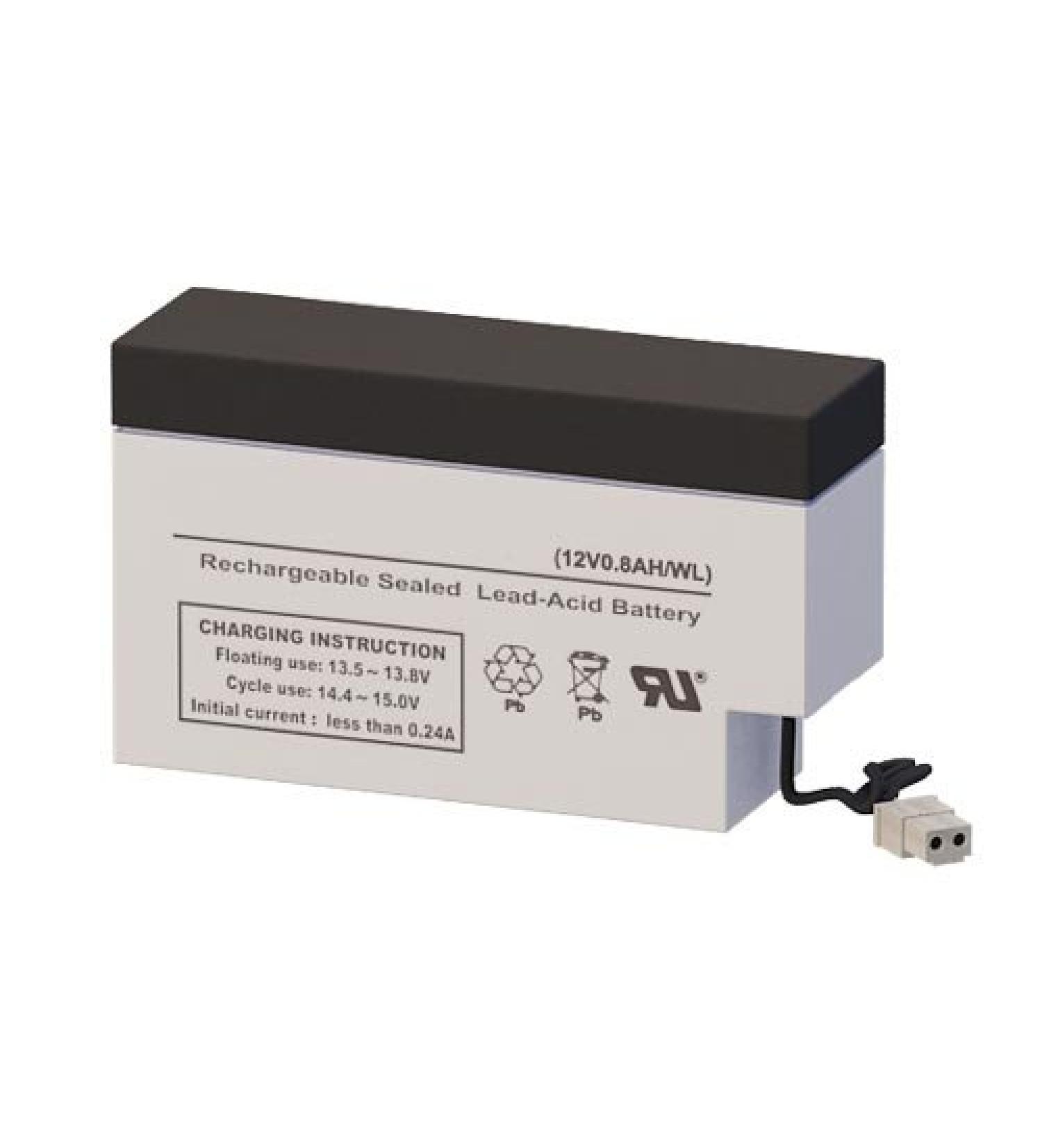 SigmasTek AP-1208WL-HAB 12V 0.8Ah SLA Replacement Battery | Reliable WL Terminal Battery for International Shipping - Buy Online on SooperMarket.com