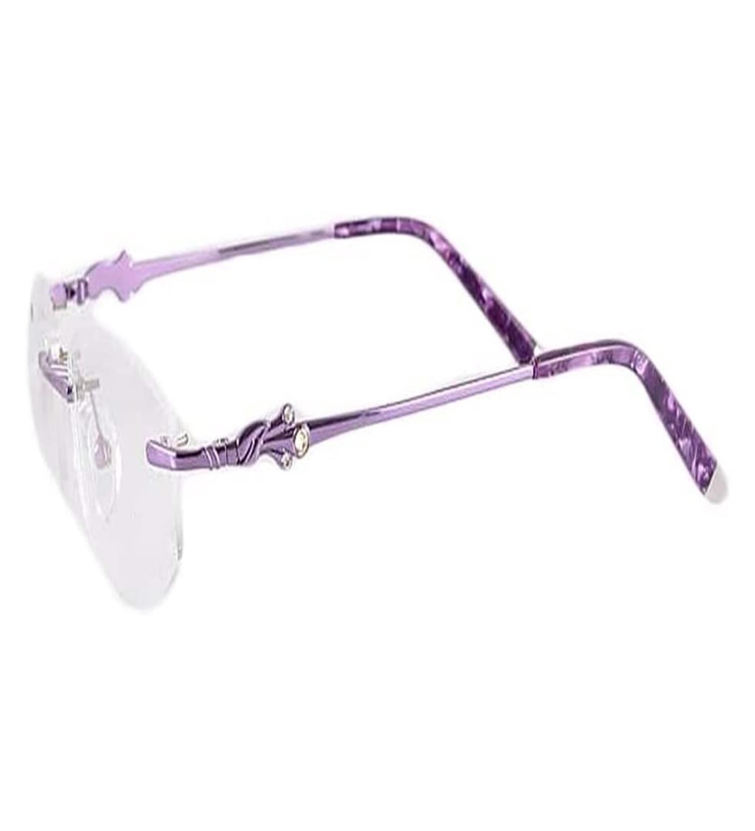 Ranara Replacement Glasses End Tips - Metal Brackets & Nose Bridge for Borderless 1-Hole Frames | Purple Spare Parts - Buy Online on SooperMarket.com