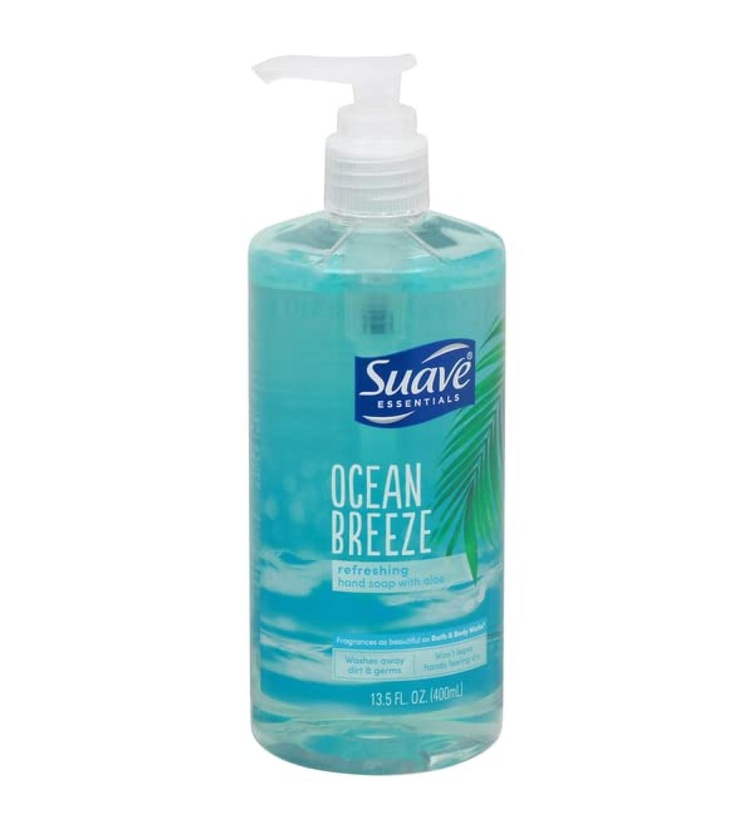 Suave Hand Soap with Aloe Ocean Breeze Refreshing 13.5 Ounce