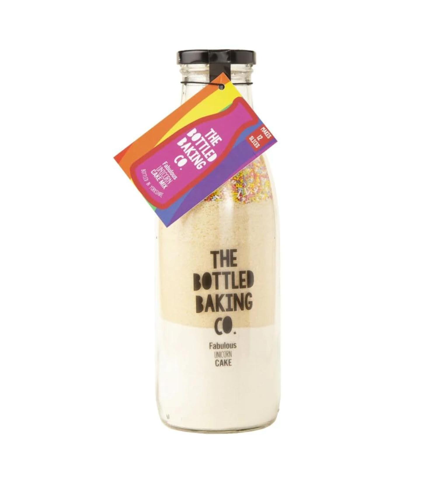 Bottled Baking Co Unicorn Cake Mix - Easy Premade Cake Mix with Instructions for Family Baking - Makes 16 Delicious Slices - Buy Online on SooperMarket.com