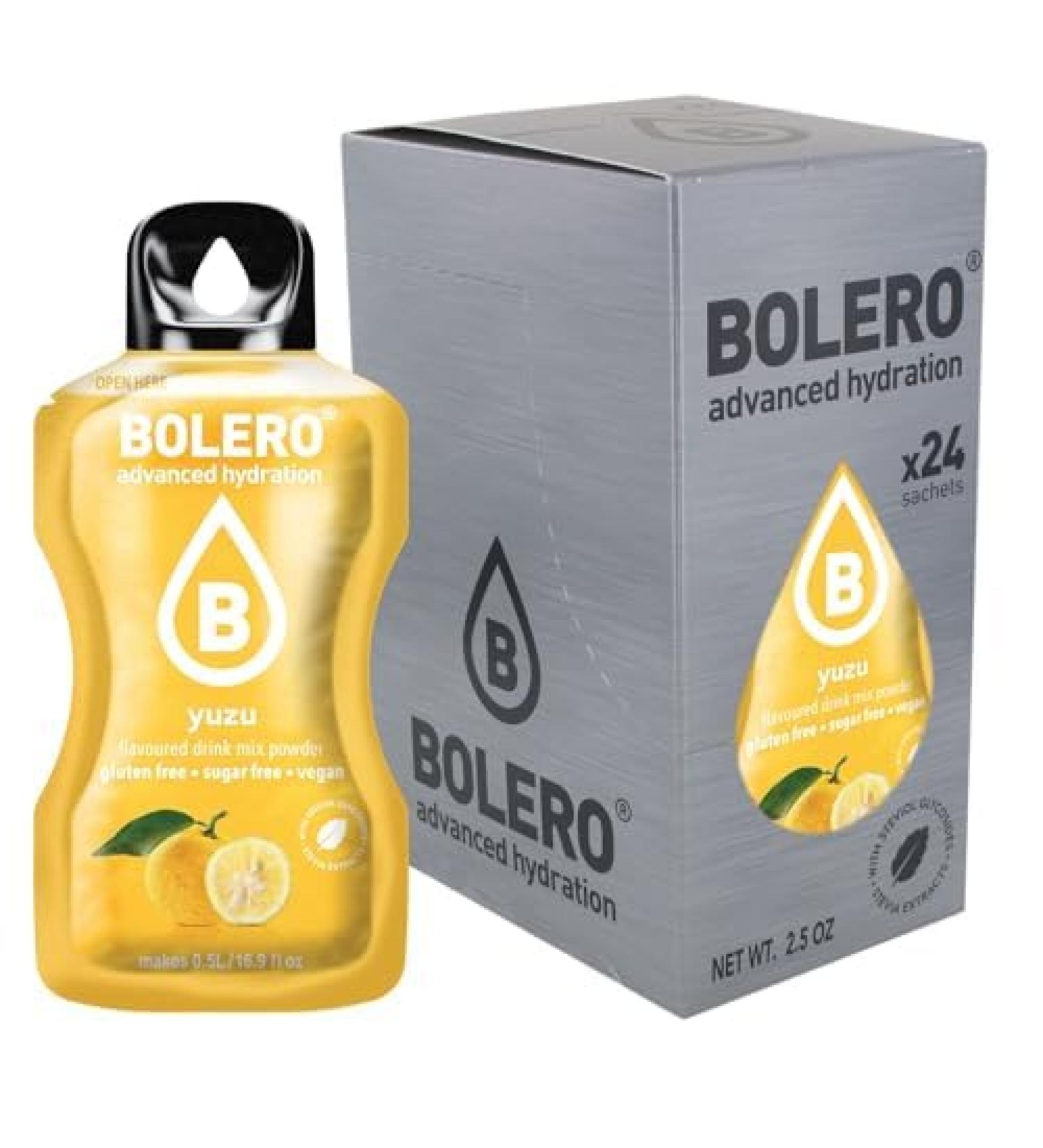 Buy Bolero Yuzu Juice Powder | Sugar-Free Stevia-Sweetened Gluten-Free Vegan | Mixed Berries Flavor | Ideal for Kids & Diabetics | 24x3g Pack - Buy Online on SooperMarket.com