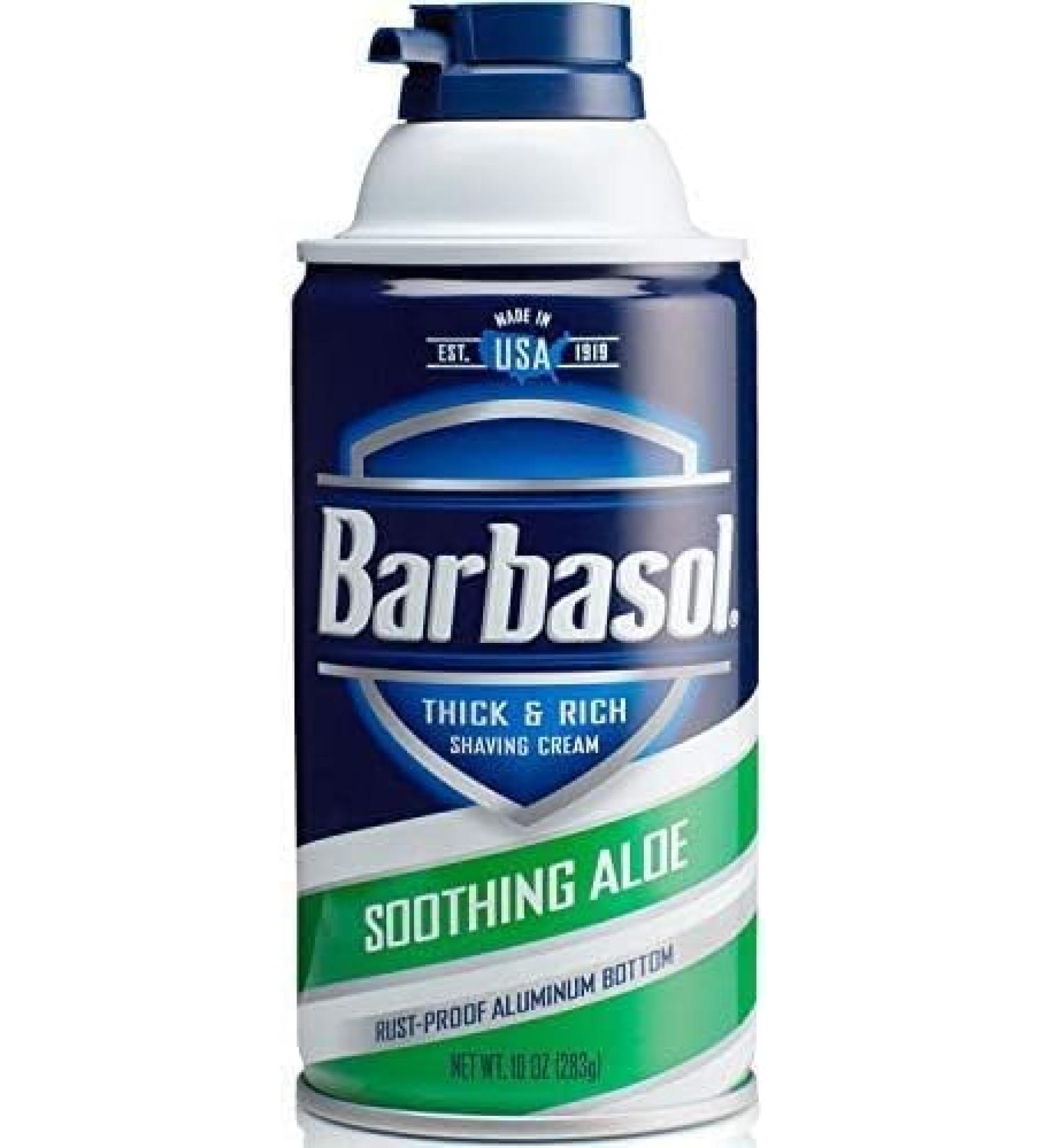 Barbasol Soothing Aloe Shave Cream - 10 oz, Pack of 2 - Buy Online on SooperMarket.com