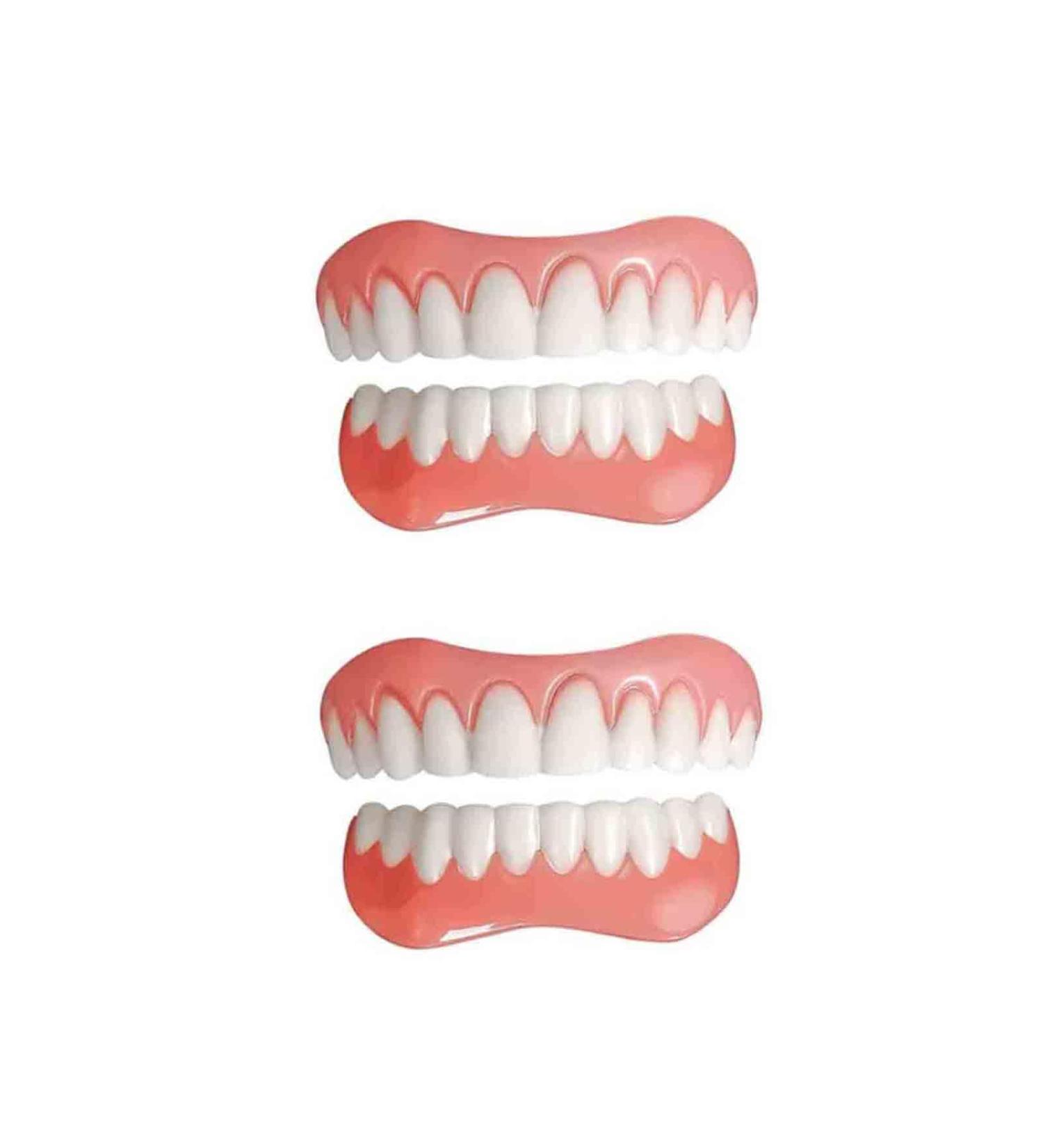 Buy Dentures & Cosmetic Veneers - Temporary Prosthesis & Silicone Tooth Plates for Men & Women - 2PCs International Shipping - Buy Online on SooperMarket.com