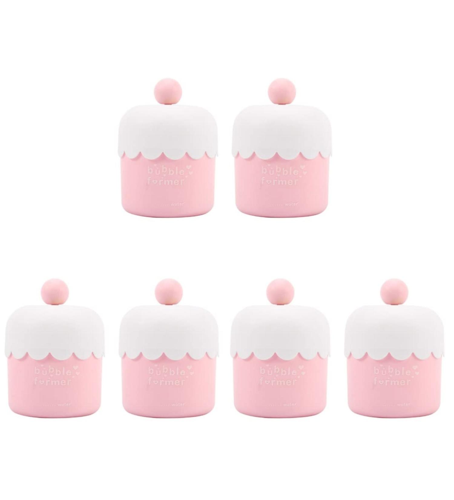 6pcs Makeup Cups Soap Whip Bubbling Foaming Tool Facial Making Using Device Maker Foamer Bottles Bathroom Foam Former Bubble Manual Dispenser Travel Pink Cup Empty Chic - Buy Online on SooperMarket.com