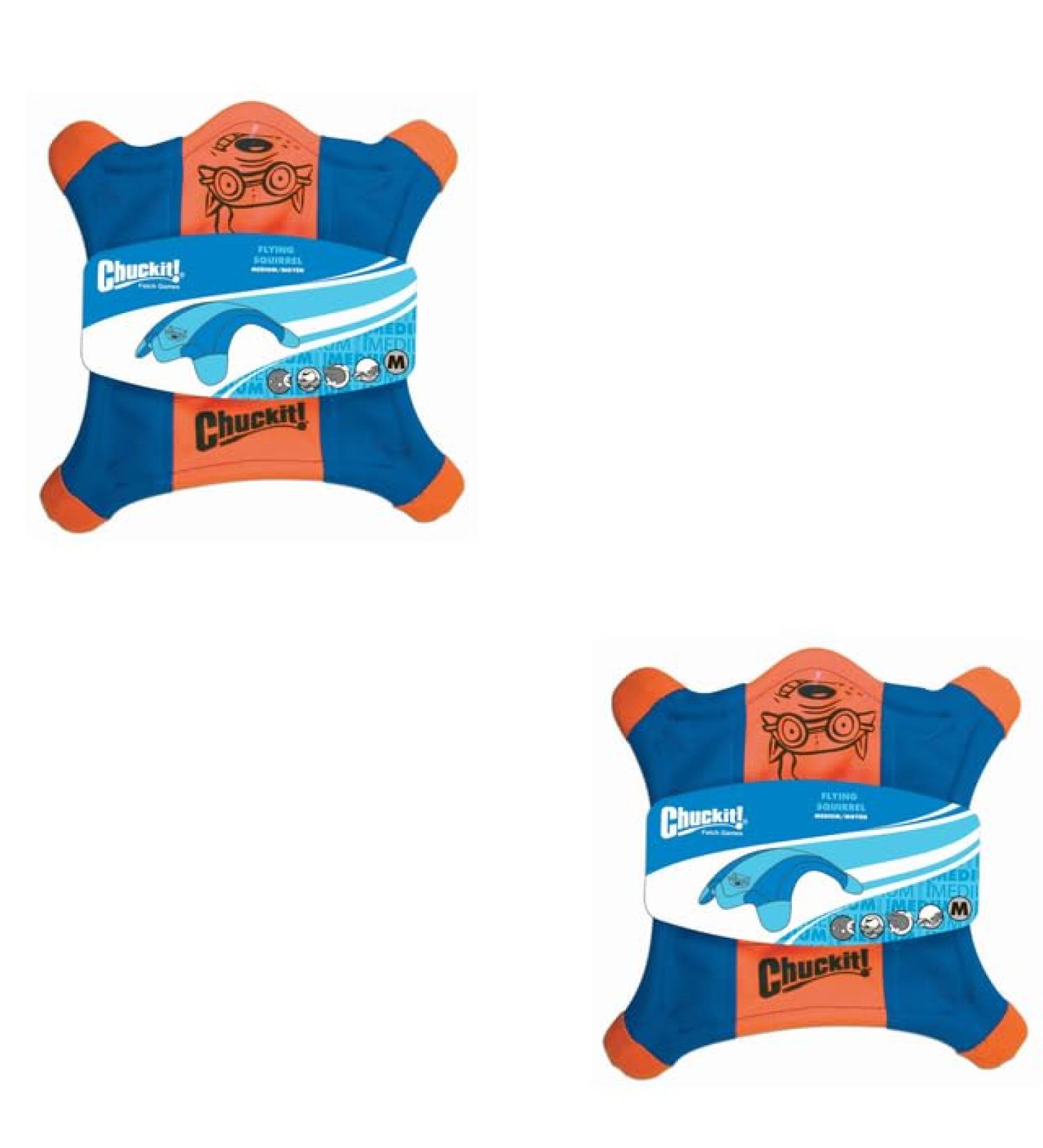 Buy Chuckit! Flying Squirrel M Double Pack - 2x1 Piece | Durable & Lightweight Dog Toys | 35 cm | Water-Resistant | International Shipping Available - Buy Online on SooperMarket.com