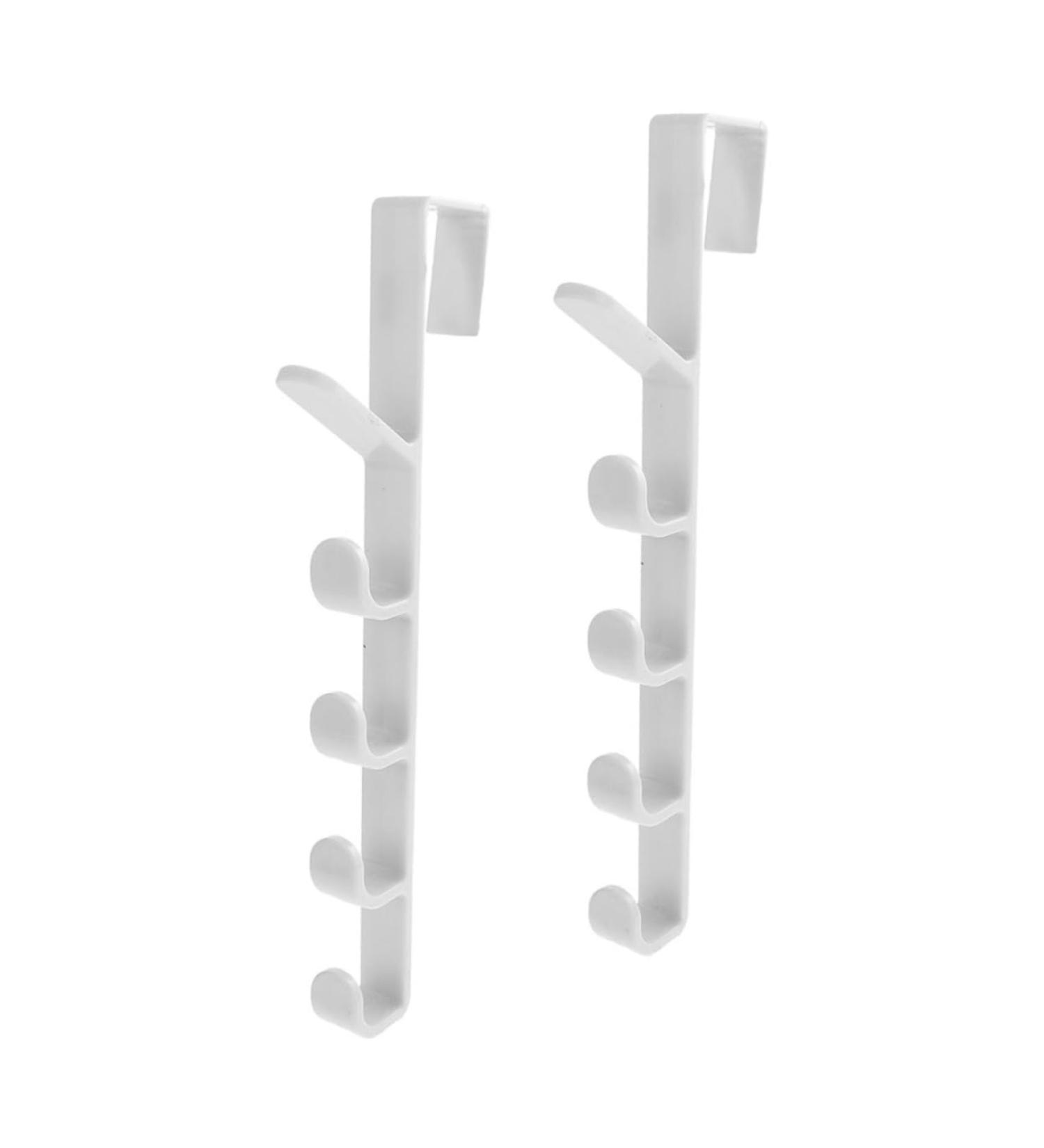 ABOOFAN 2pcs Transparent Hook Over The Door Towel Rack Over The Door Storage Household Coat Hook Coat Rack - Buy Online on SooperMarket.com