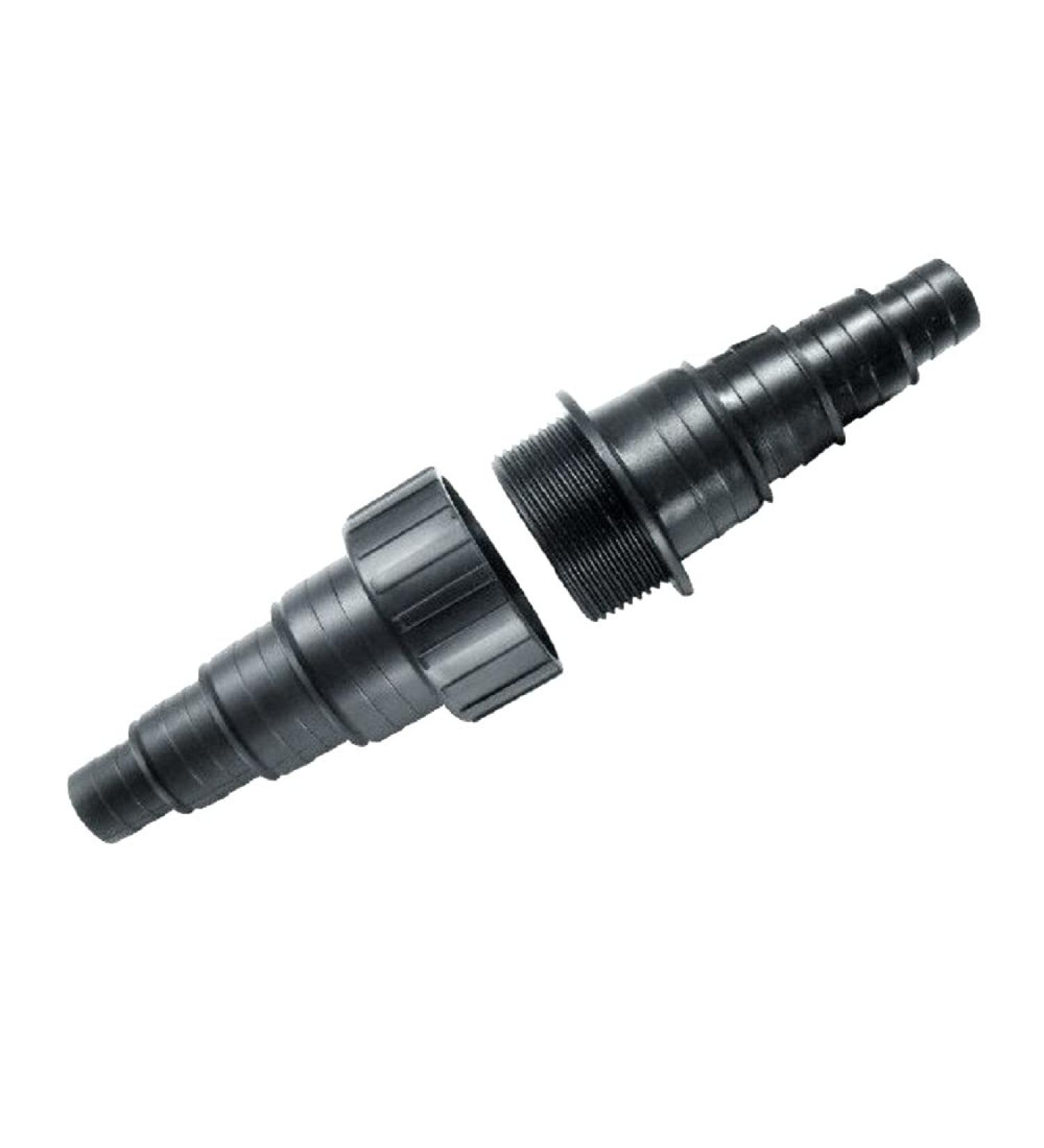 Aquaone Hose Connector 20/25/38mm | High-Quality Garden & Pool Hose Adapter | Durable One-Piece Plastic | Ideal for Ponds & Swimming Pools - Buy Online on SooperMarket.com