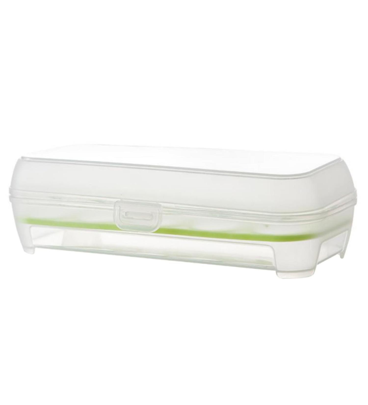 Mikikit Egg Storage Container 2pcs 10 Eggs Storage Container Egg Cartons Portable Egg Holder Egg Tray Refrigerator re-usable Green 24.5*10.5*7cm - Buy Online on SooperMarket.com