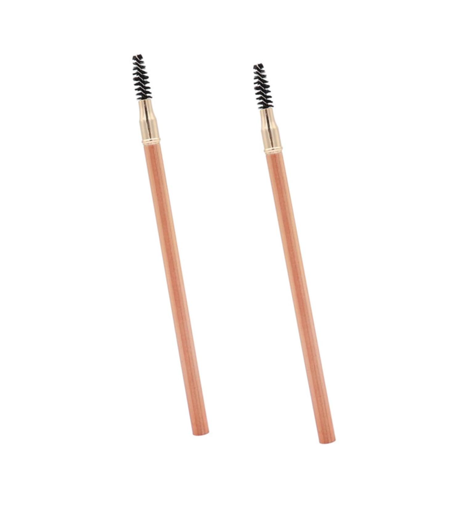 PLAFOPE 2pcs Double Ended Eyebrow Pencil with Brush Makeup Eyebrow Tool Women Makeup Pencils Eyeliner Wood - Buy Online on SooperMarket.com
