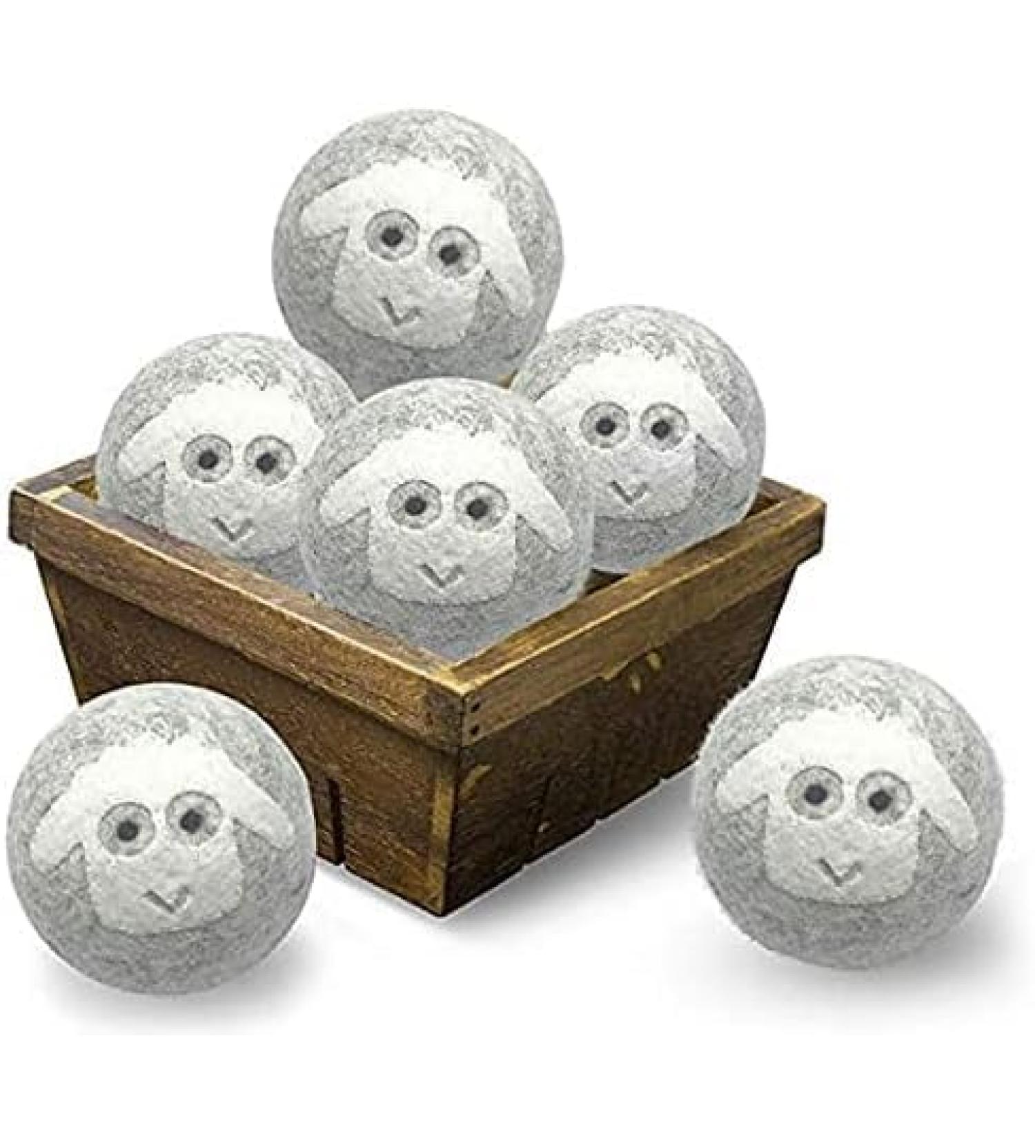 Wool Drying Ball 3 inches XL 100% New Zealand Wool Organic Reusable Natural Fabric Softener Low Allergy Infant Safety - Buy Online on SooperMarket.com