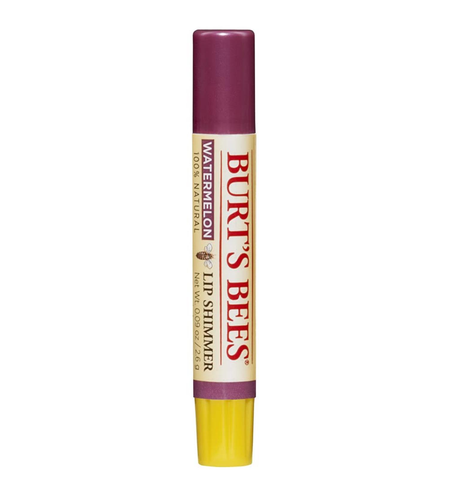 Burt's Bees Lip Shimmer Watermelon 2.6 g - Pack of 1 | Hydrating Lip Color - Buy Online on SooperMarket.com