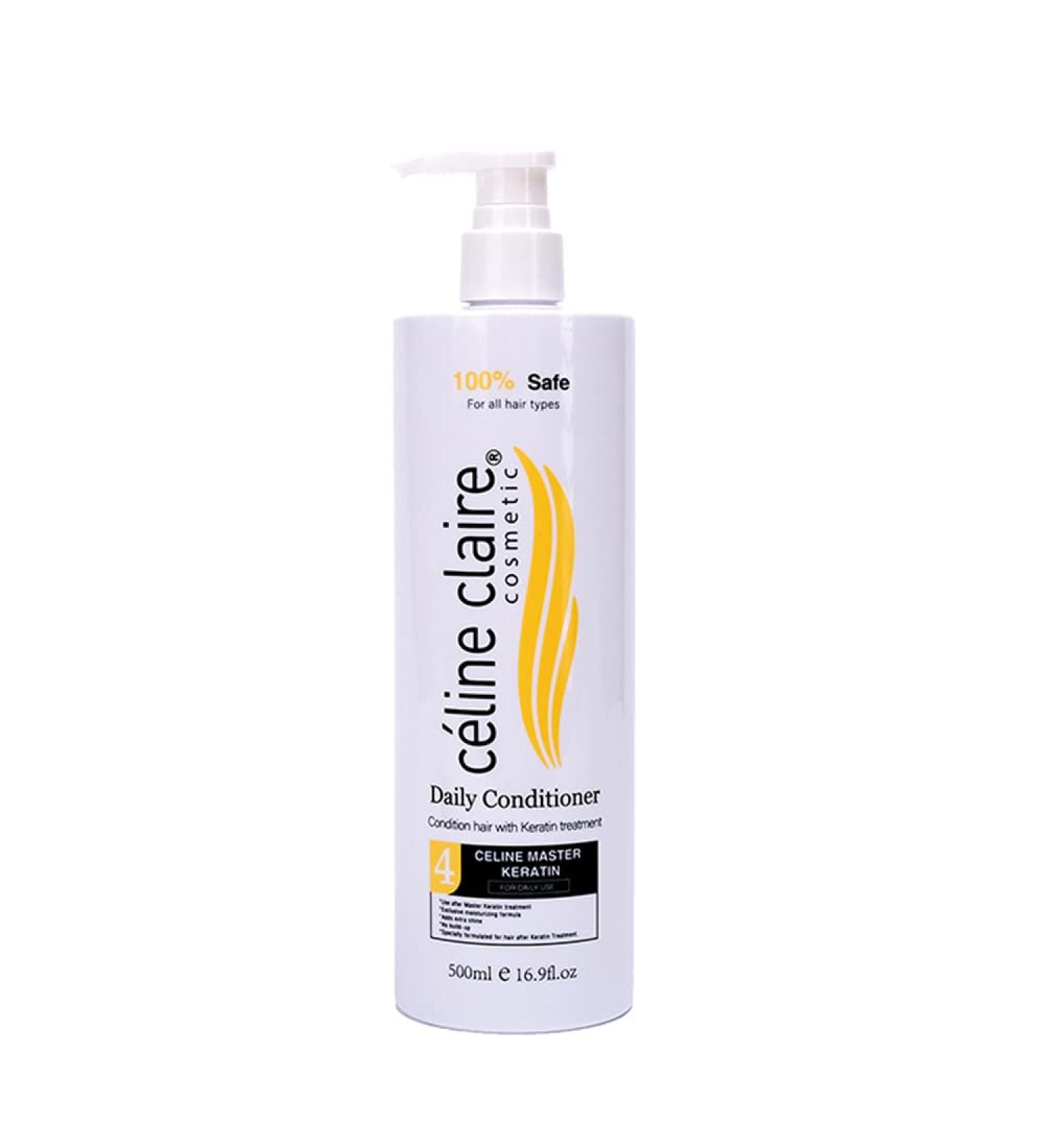 Celine Claire Master Keratin Daily Conditioner - Moisturizing Sulfate-Free Anti-Frizz | Hydrating Care for All Hair Types | International Shipping Available - Buy Online on SooperMarket.com