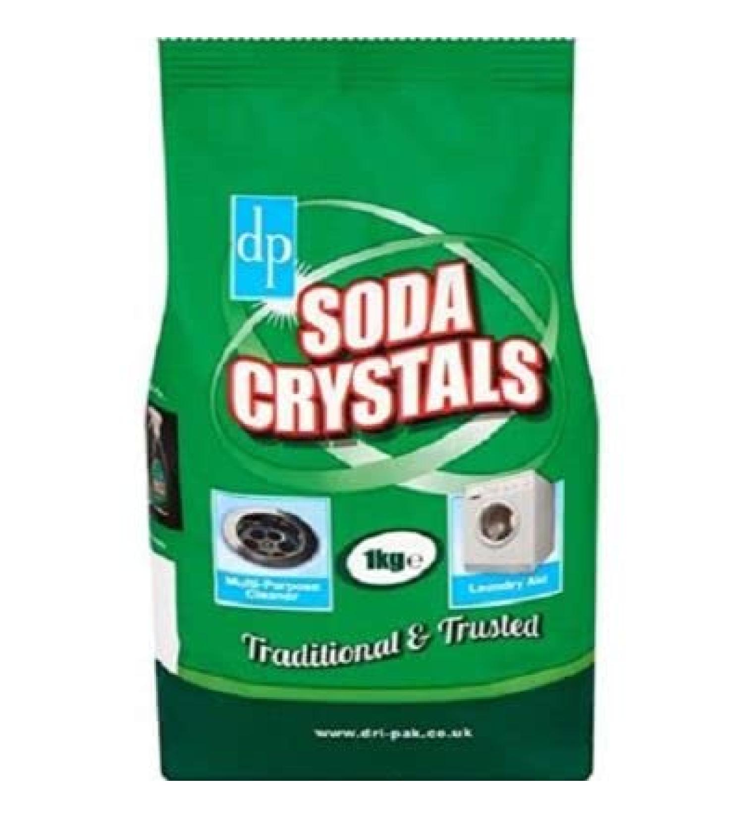 Dri Pak Soda Crystal 1kg || Cleans Sinks Drains and Freshens Washing Machines || Use in Laundry - 1kg (Pack of 6)