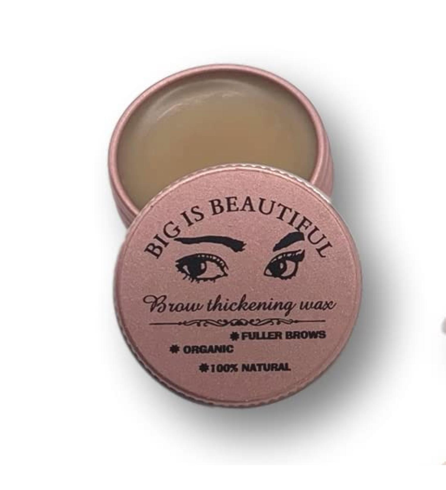Organic Natural Eyebrow and Eyelash Re-Growth Wax with Castor Oil for Hair Thickening and Growth - Great Brow Wax Primer - Buy Online on SooperMarket.com