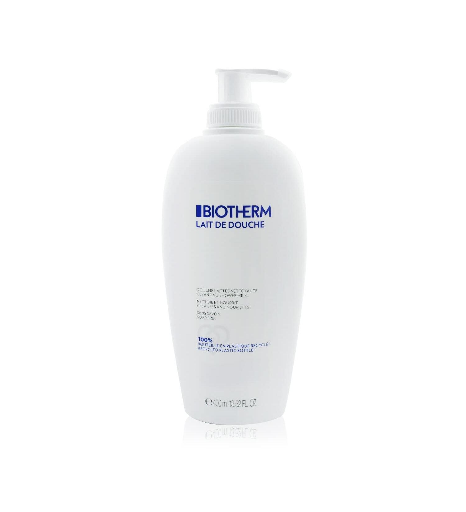 Biotherm Cleansing Shower Milk 400ml - Nourishing Body Cleanser for All Skin Types | International Shipping Available - Buy Online on SooperMarket.com