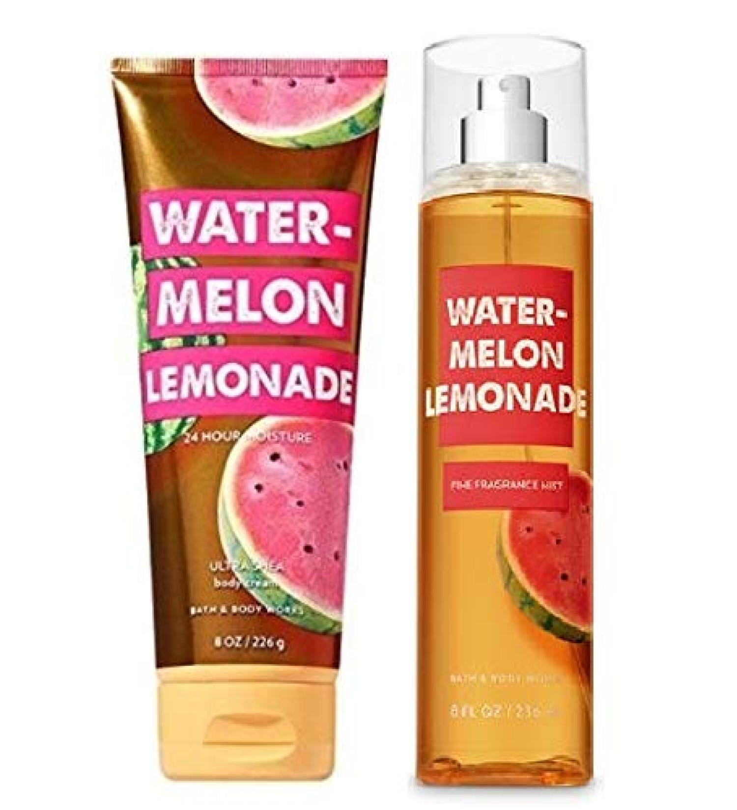 Bath & Body Works Watermelon Lemonade Duo Gift Set - Body Cream & Mist - Buy Online on SooperMarket.com