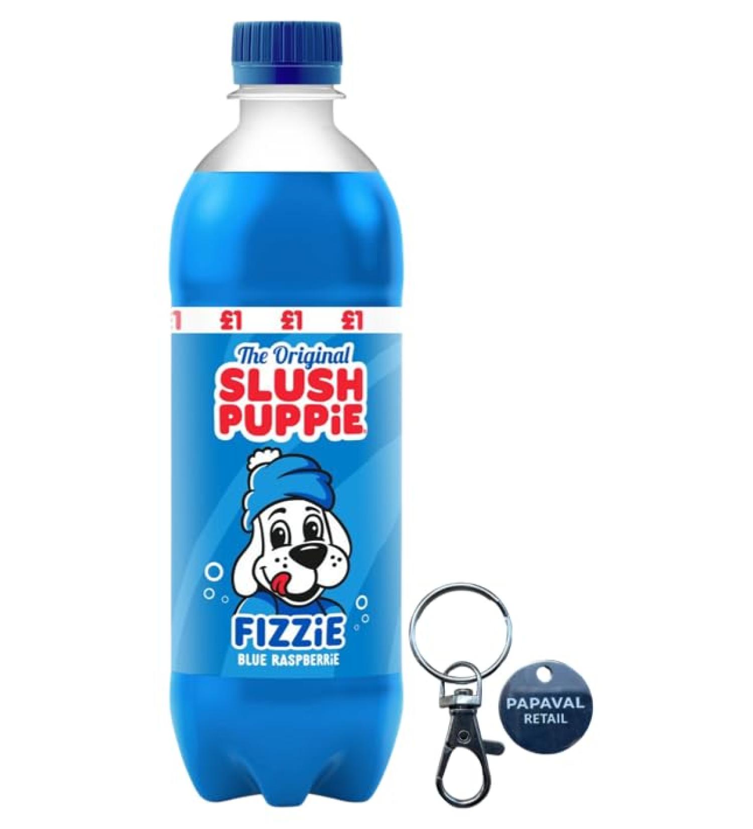 Slush Puppie Pack of 12X500ml with Key Ring (Blue Raspberry)