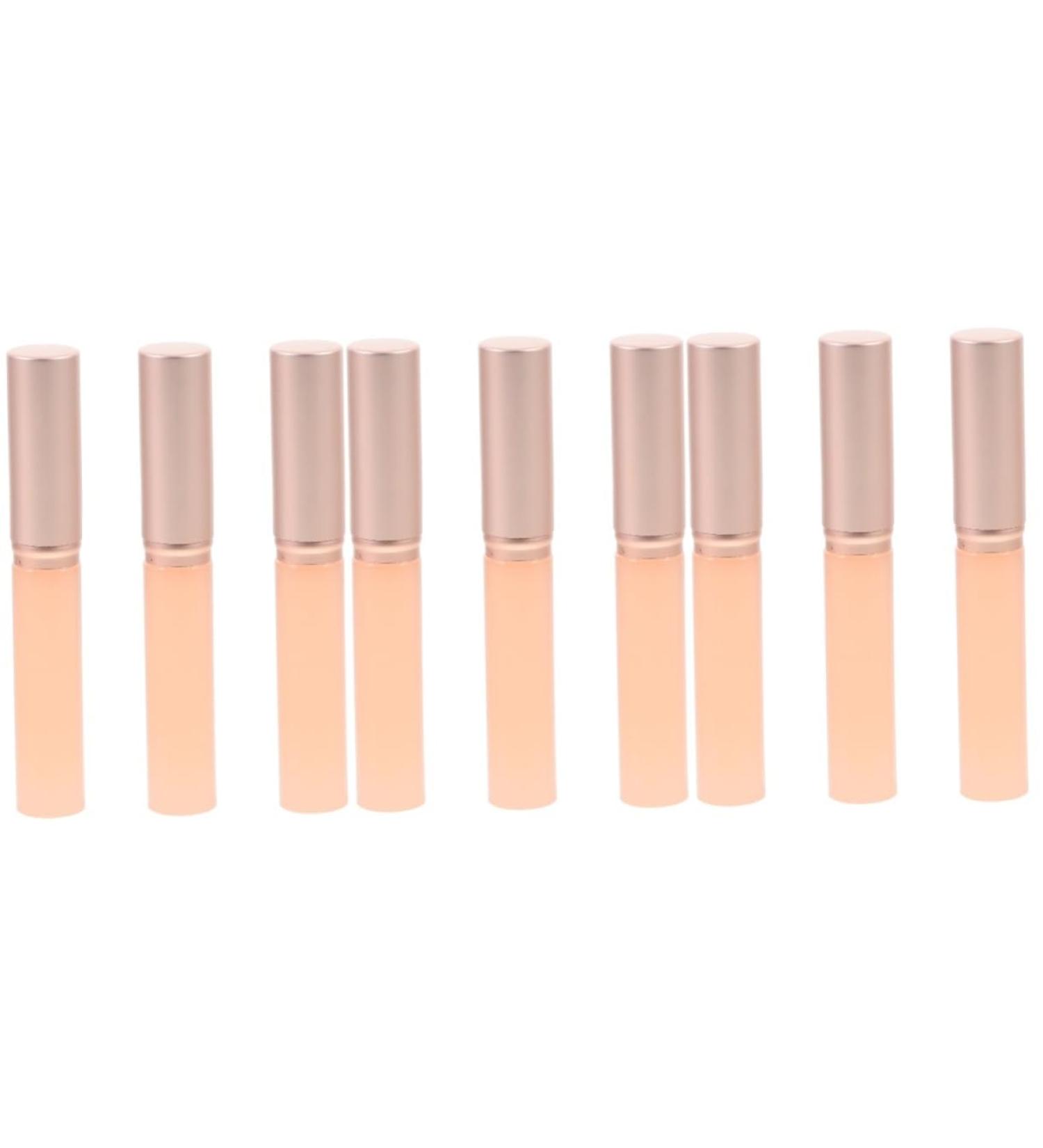 NOLITOY 9 Pcs Lip Brush Set - Lip Gloss Applicator Lipstick Wand & Concealer Brush - Pink Silicone Makeup Beauty Tools for Flawless Application - Buy Online on SooperMarket.com