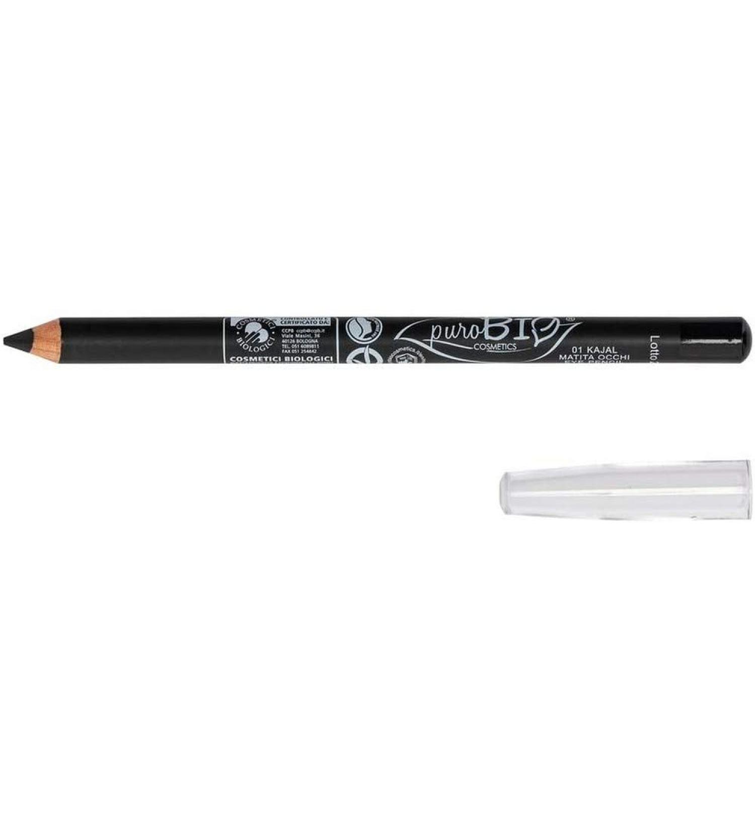 PuroBio Kajal Eye Pencil No. 01 Black - 30g | International Shipping Available - Buy Online on SooperMarket.com