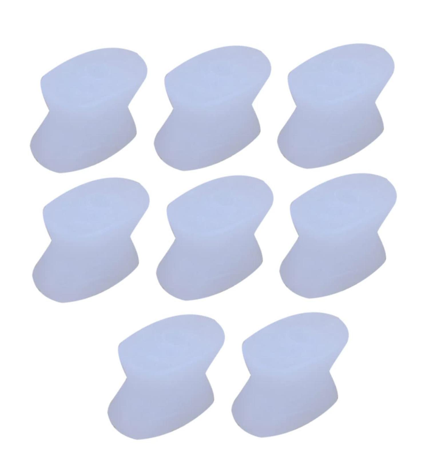 Beavorty 8pcs Toe Separator Splints - Nail Protector & Manicure Toe Stretcher - Hallux Valgus Orthotics for Foot Thumb - White Gel - Buy Online on SooperMarket.com