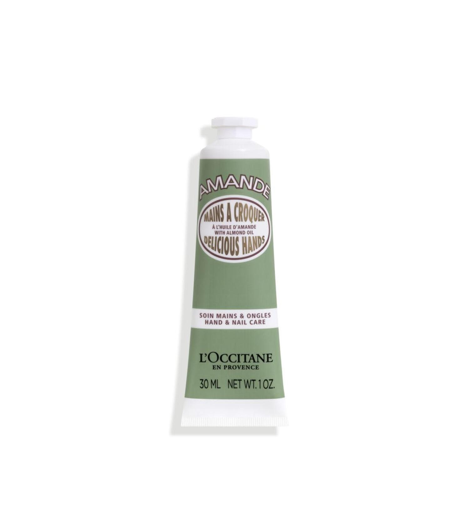 L'OCCITANE Almond Delicious Hands Cream | Sweet Scented Nourishing & Firming | 98% Readily Biodegradable | Clean & Luxury Beauty Hand Care for All Skin Types 30 ml (Pack of 1) - Buy Online on SooperMarket.com