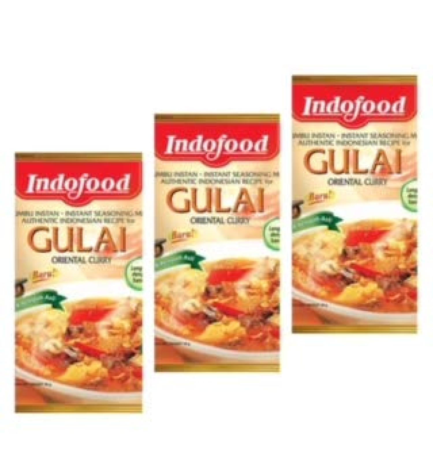 INDOFOOD BUMBU GULAI / INDOFOOD Oriental Curry Instant Seasoning Mix Halal ( 3X 45g ) - Buy Online on SooperMarket.com