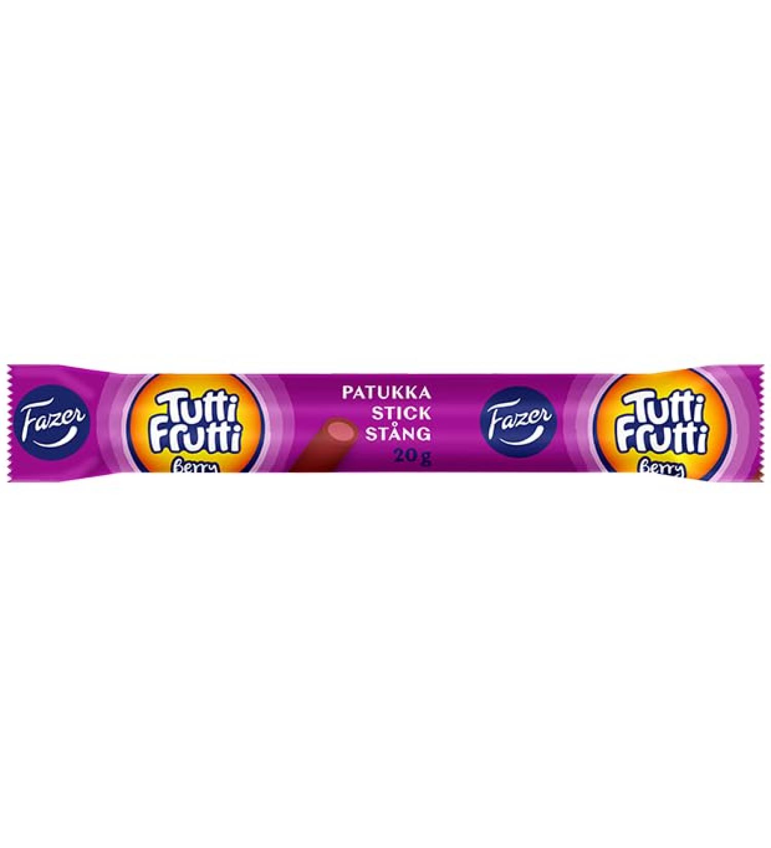 Fazer Tutti Frutti Berry candy Liquorice bar of 20g 0.7 oz