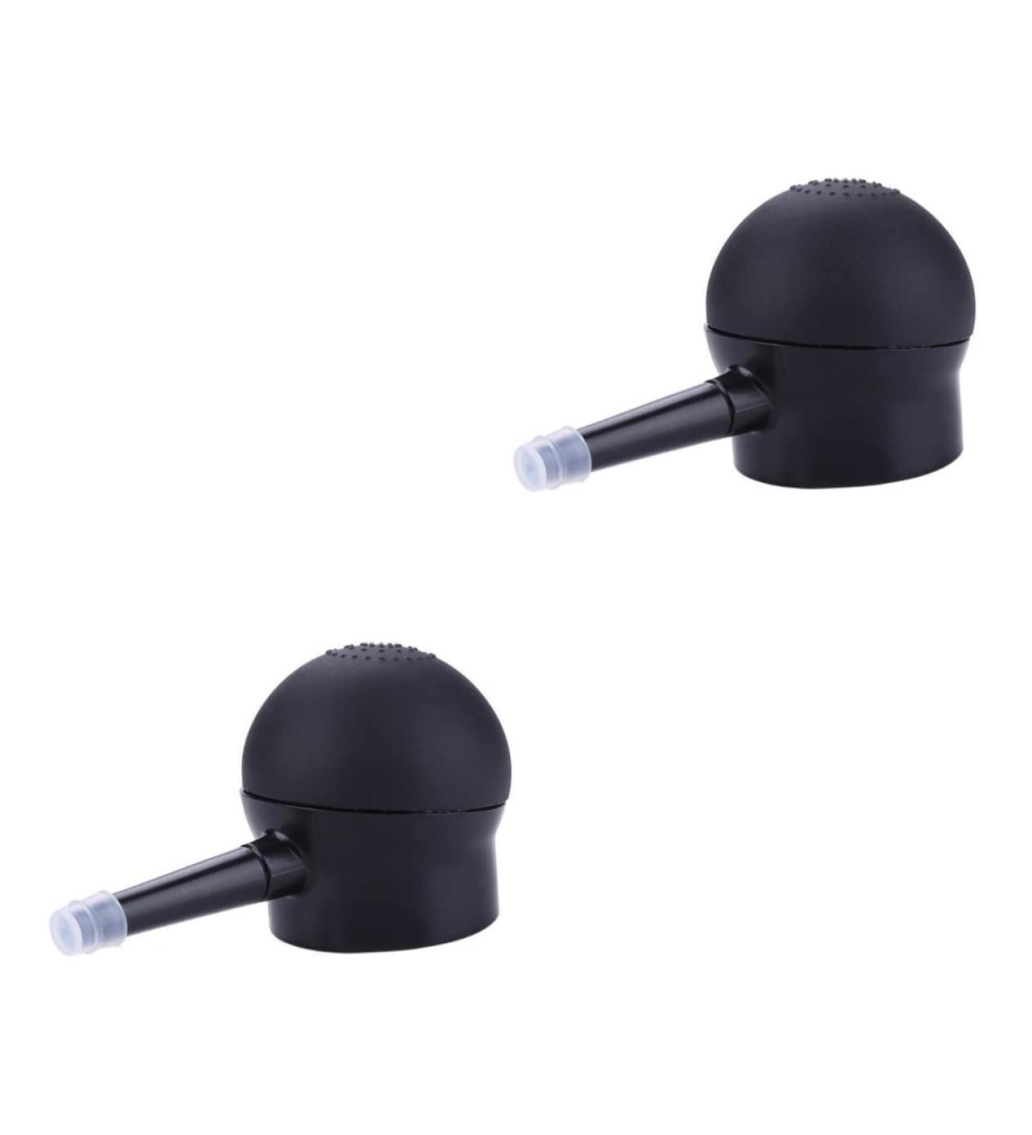 HAPINARY 2 Pcs Silicone Nozzle Fiber Applicator Hair Fibers Pump Spray Nozzle Hair Dye Tools Black - Buy Online on SooperMarket.com