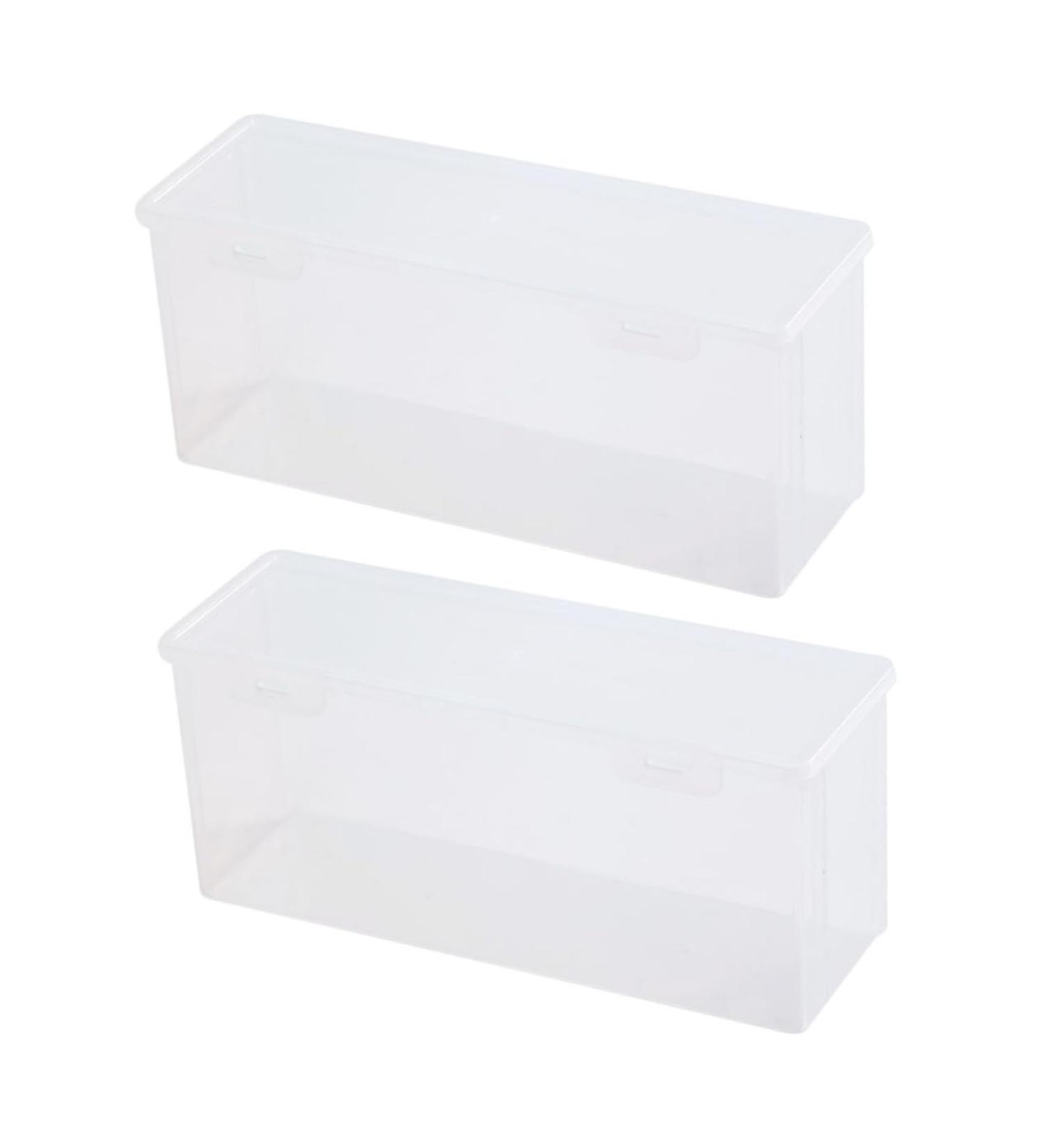 Mikinona 2pcs Box Egg Storage Box Plastic Trays for Food Refrigerator Egg Holder Fruit Vegetable re-usable - Buy Online on SooperMarket.com