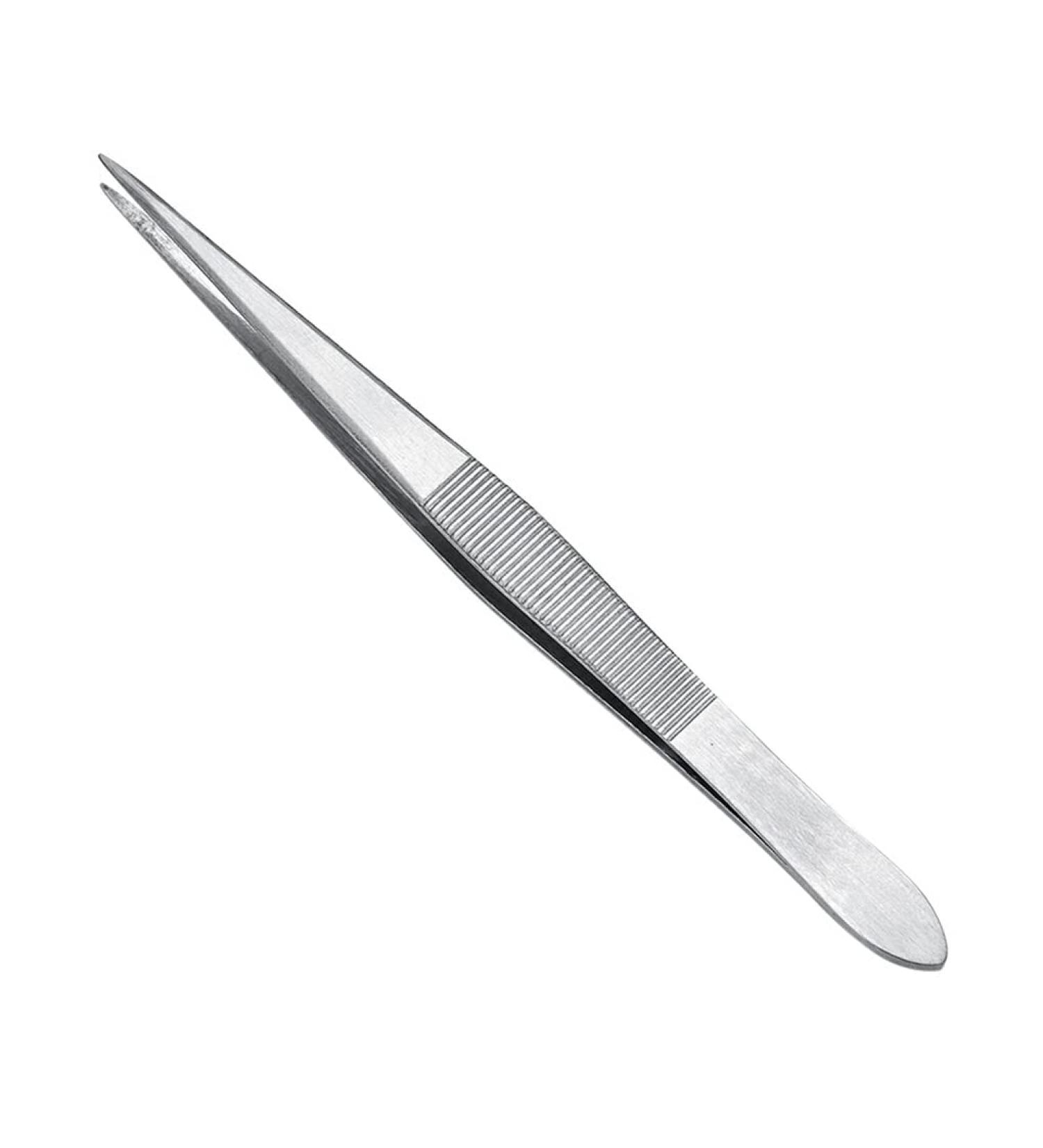 Dajidafu 4X Pointed Tweezers Craft Tweezers Smooth Stainless Steel Finely Processed High Tech High-precision Tweezer Silver - Buy Online on SooperMarket.com