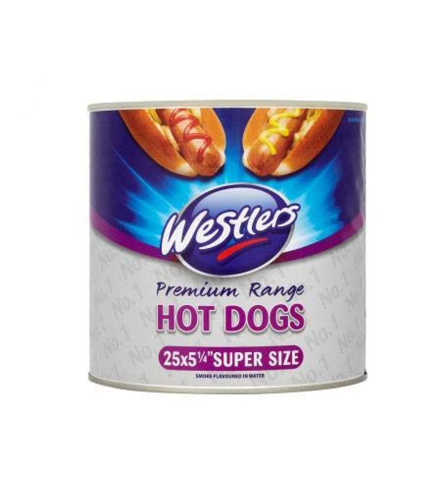 Westlers Premium Range 25 Hot Dogs Super Size