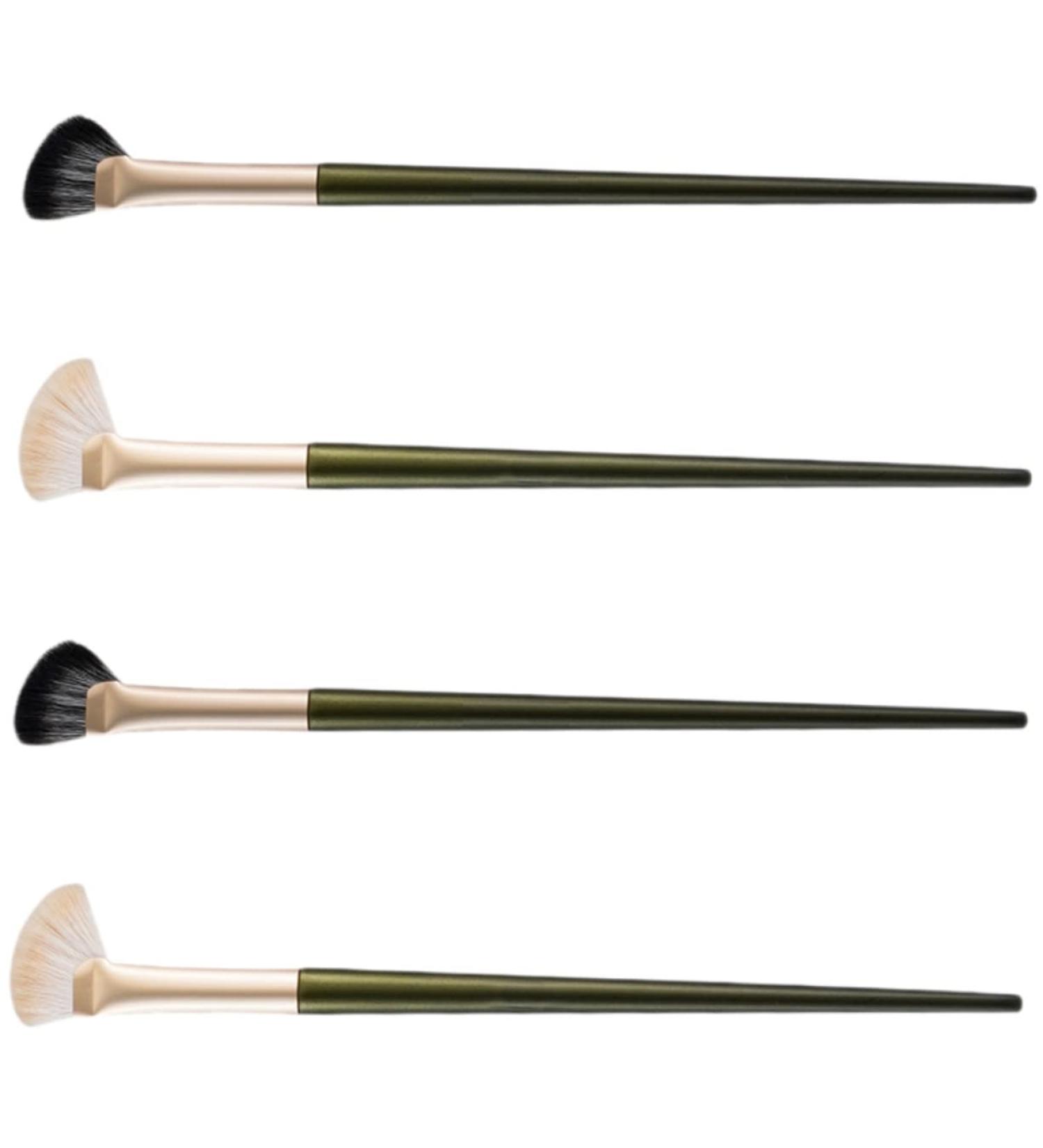Baluue 4pcs Nose Shadow Brush Eyeshadow Angled Cosmetic Brush Concealer Brush Angled Brush Wooden Handle - Buy Online on SooperMarket.com