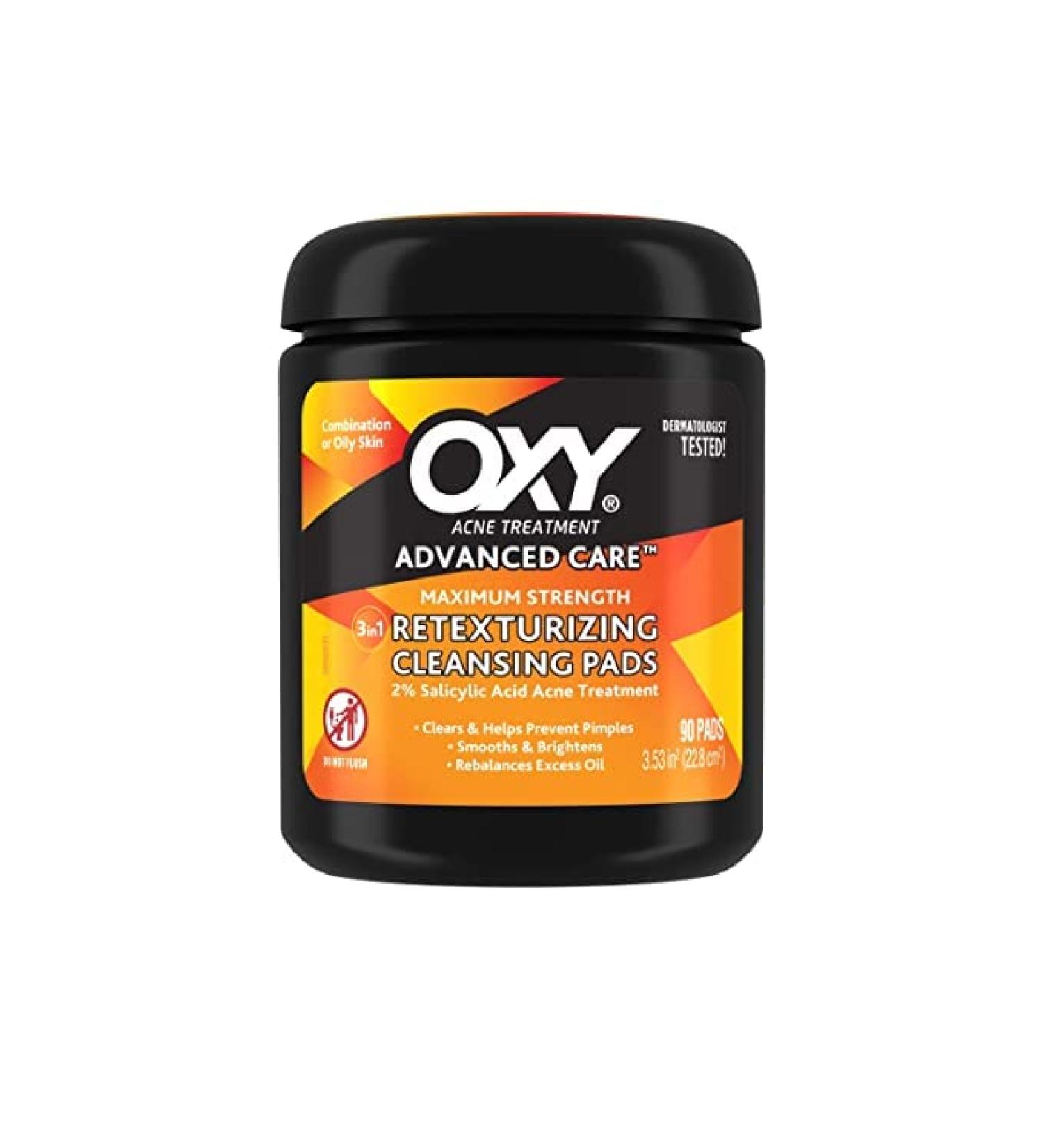 OXY Maximum Action 3-in-1 Acne Treatment Pads - 90 CT | Fast International Shipping - Buy Online on SooperMarket.com