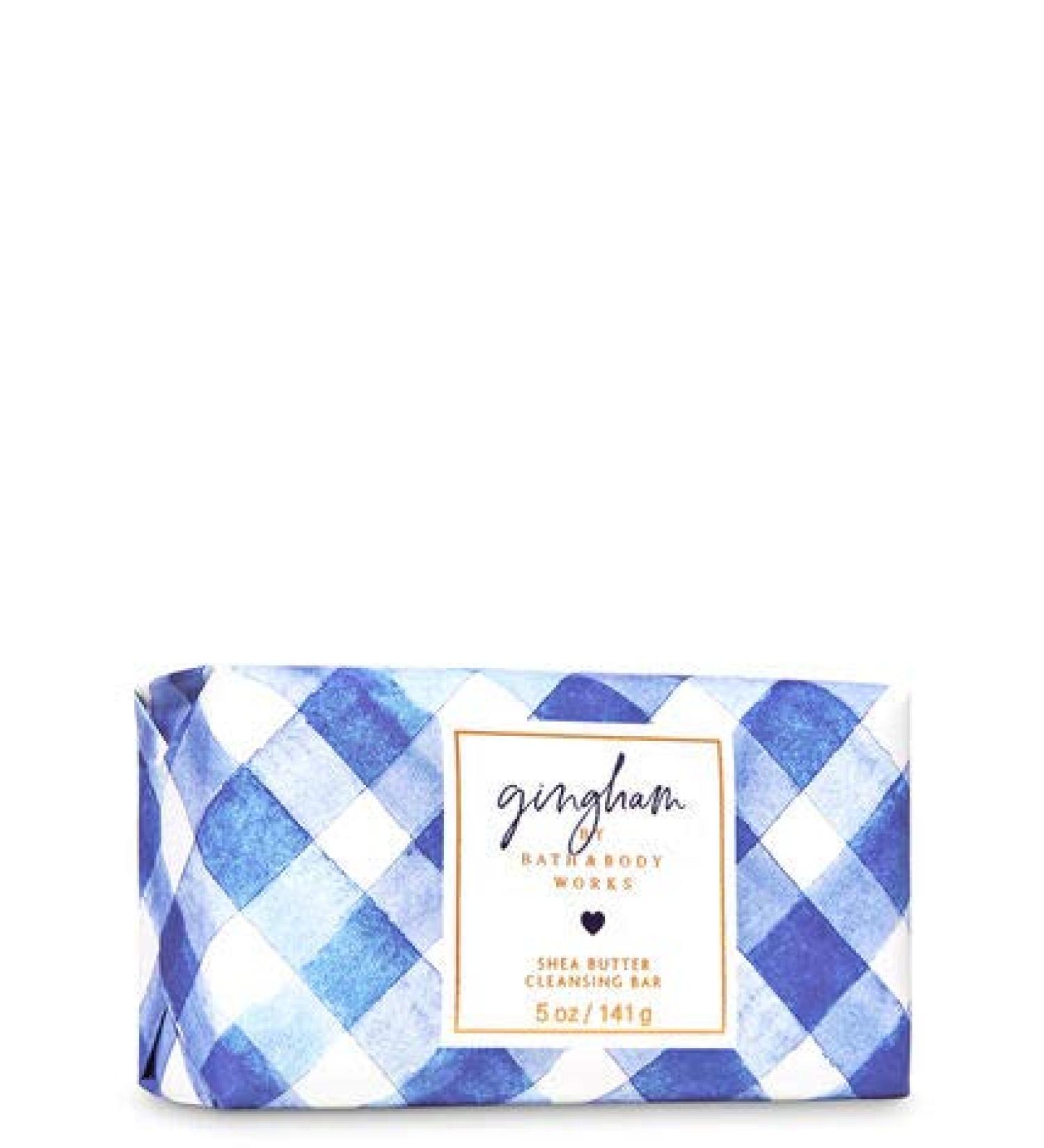 Bath and Body Works Gingham Shea Butter Cleansing Bar 4.2 oz Citrus 4.2 Ounce